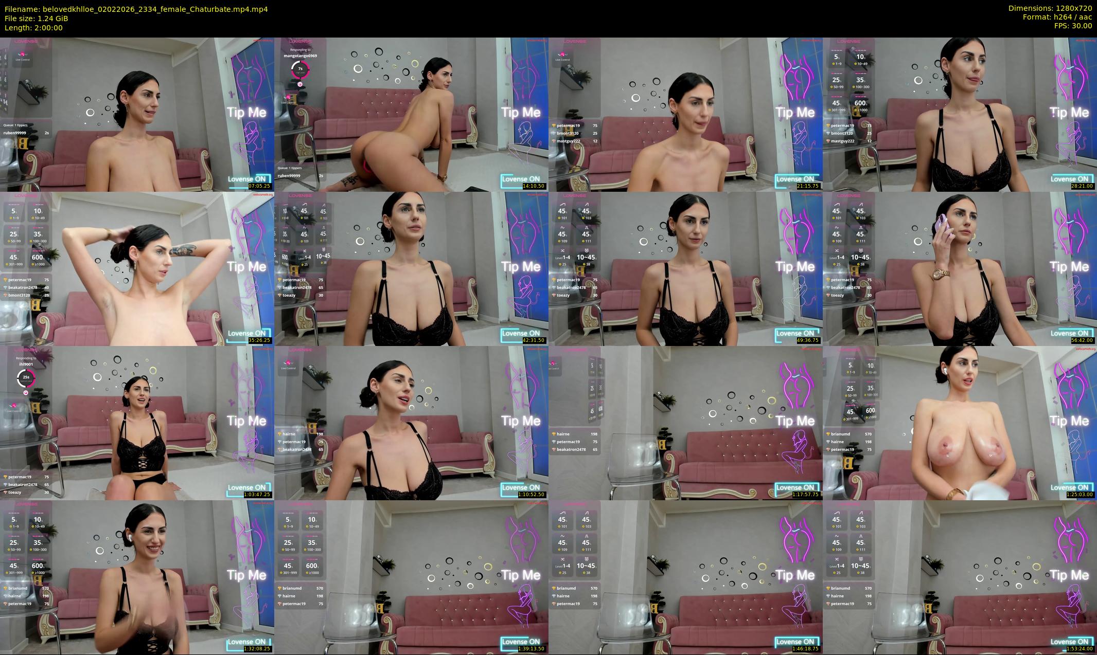 belovedkhlloe — 120 minute Chaturbate female cam show recording, 720p, Feb 2, 2026
