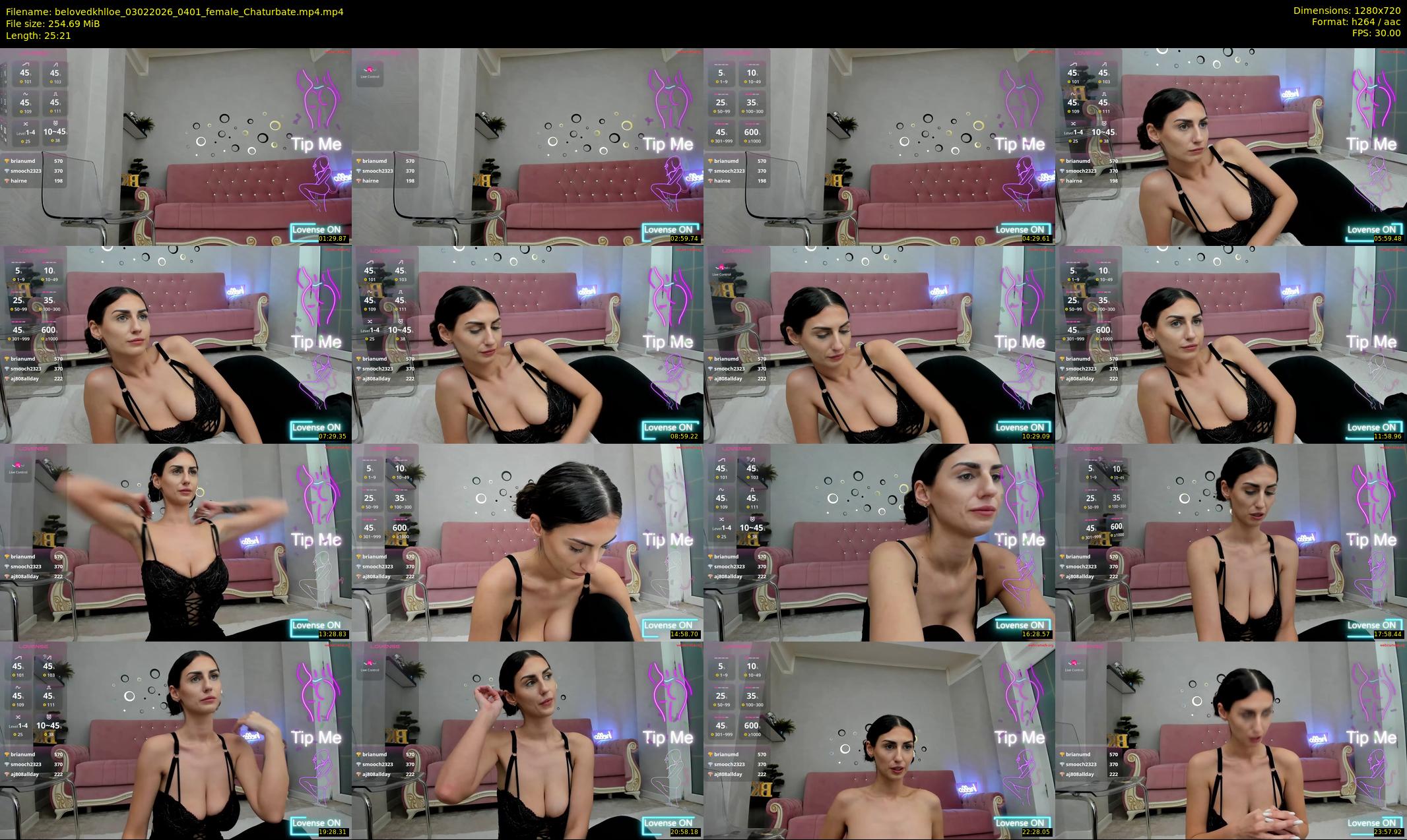 belovedkhlloe — 26 minute Chaturbate female cam show recording, 720p, Feb 3, 2026