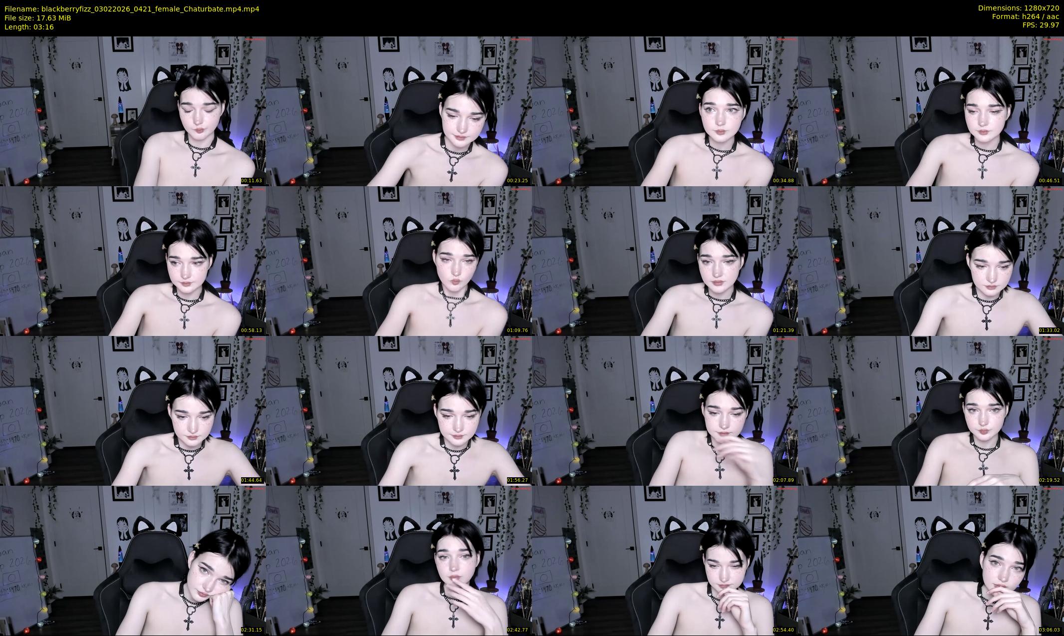 blackberryfizz — 4 minute Chaturbate female cam show recording, 720p, Feb 3, 2026