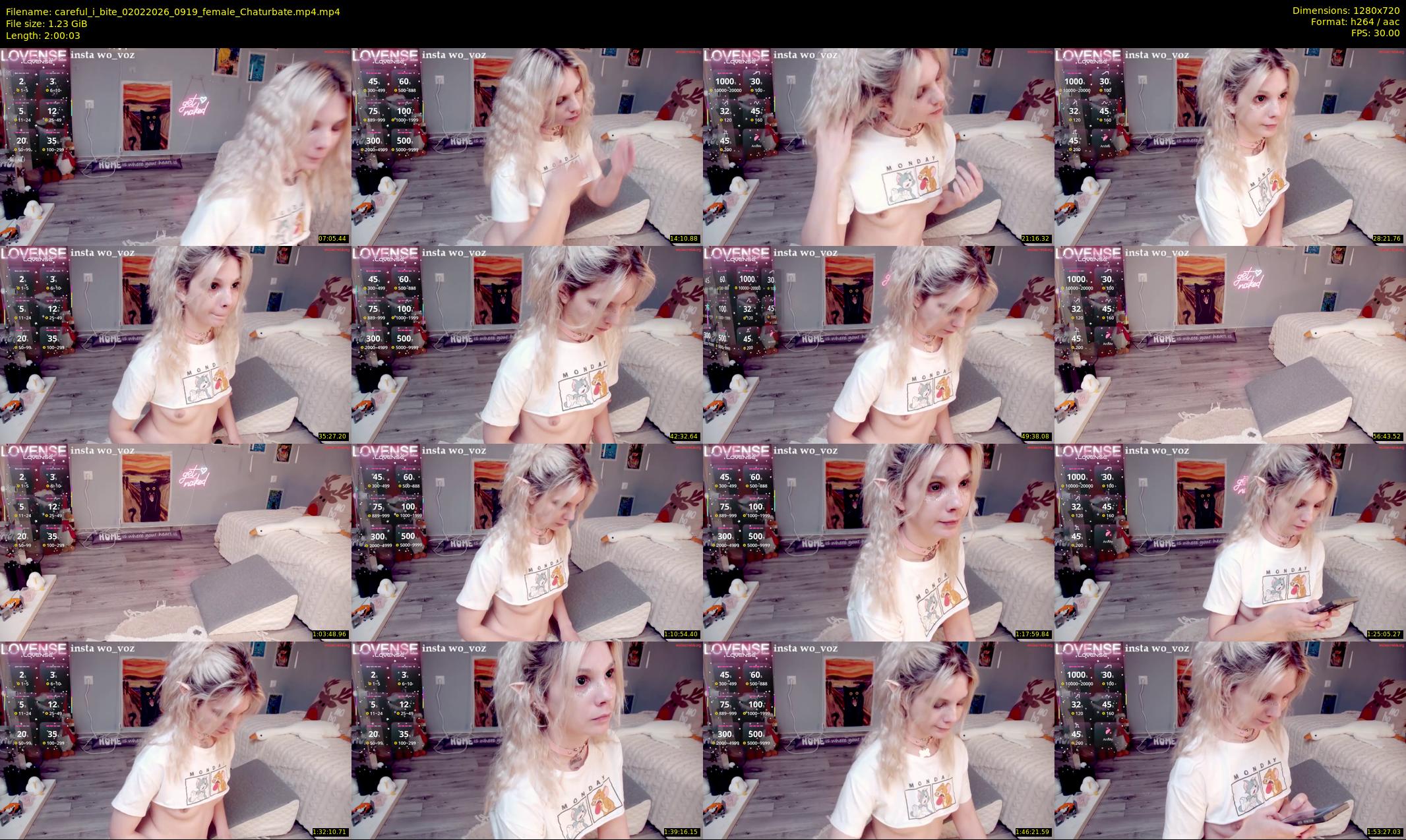 careful_i_bite — 121 minute Chaturbate female cam show recording, 720p, Feb 2, 2026