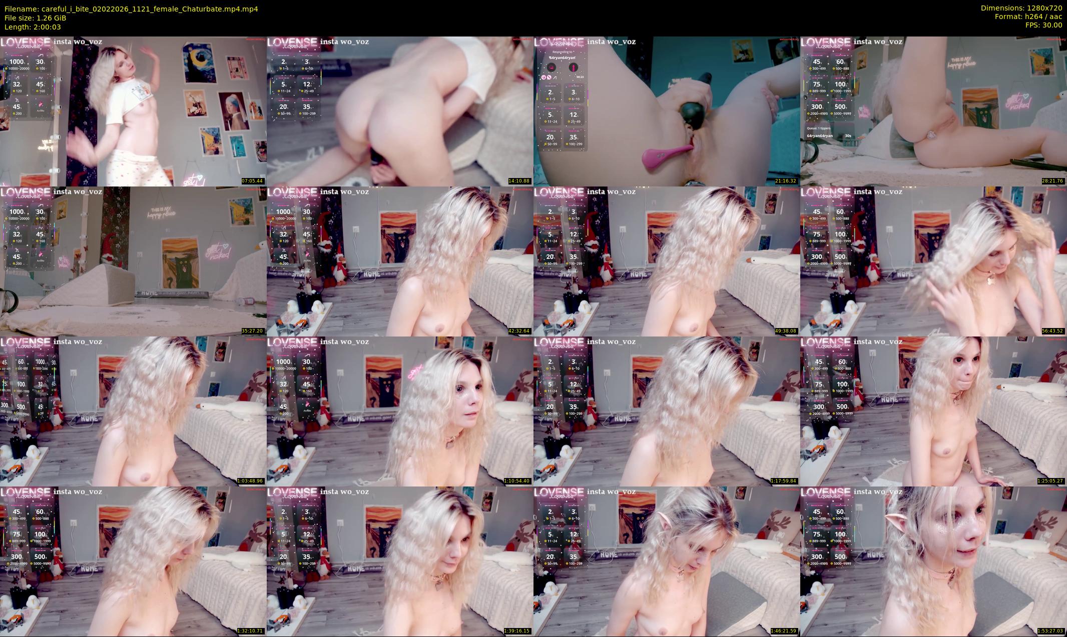 careful_i_bite — 121 minute Chaturbate female cam show recording, 720p, Feb 2, 2026