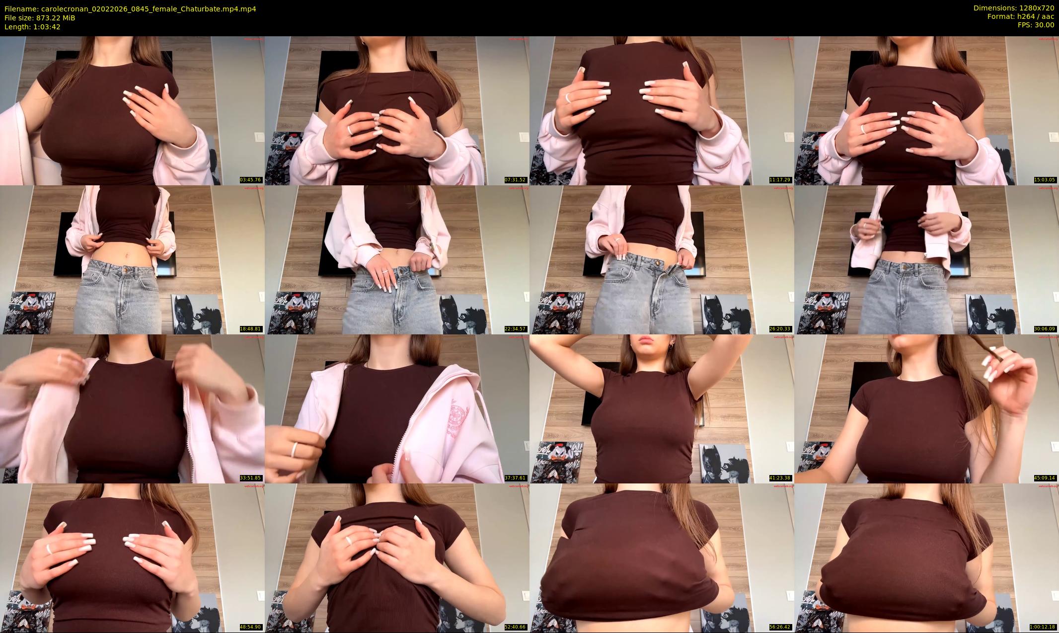 carolecronan — 64 minute Chaturbate female cam show recording, 720p, Feb 2, 2026