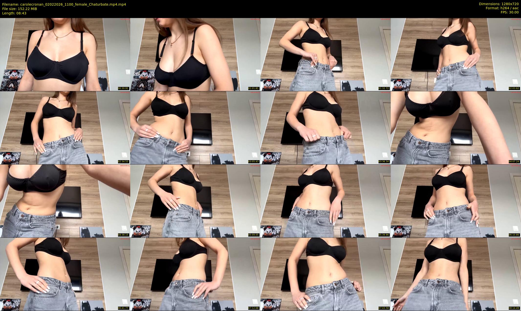 carolecronan — 9 minute Chaturbate female cam show recording, 720p, Feb 2, 2026