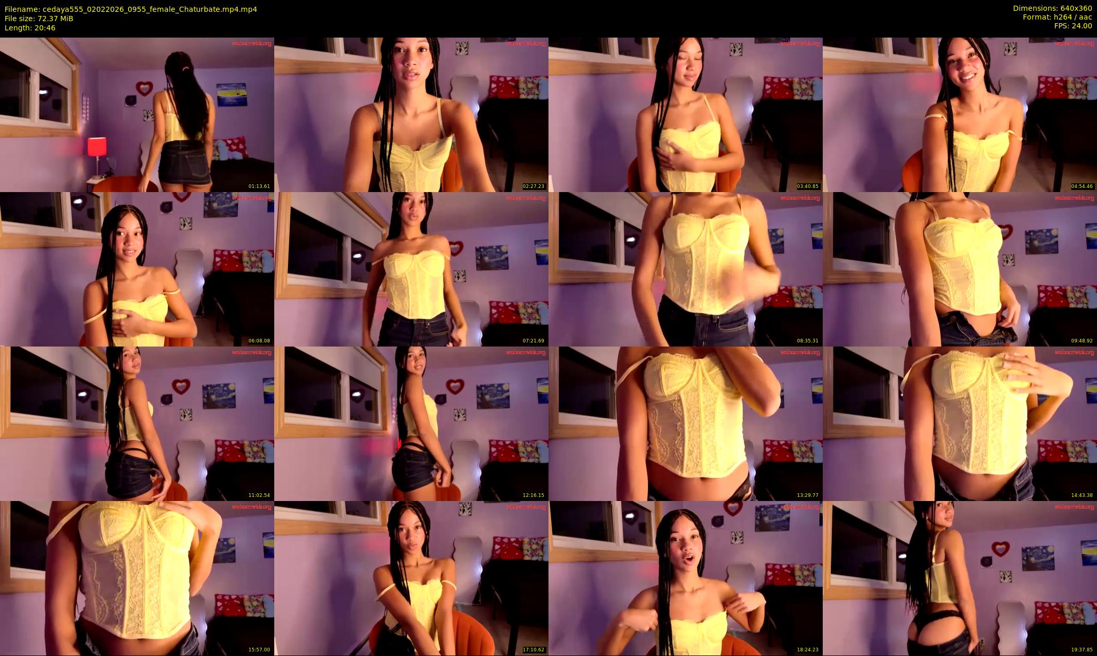 cedaya555 — 21 minute Chaturbate female cam show recording, 360p, Feb 2, 2026