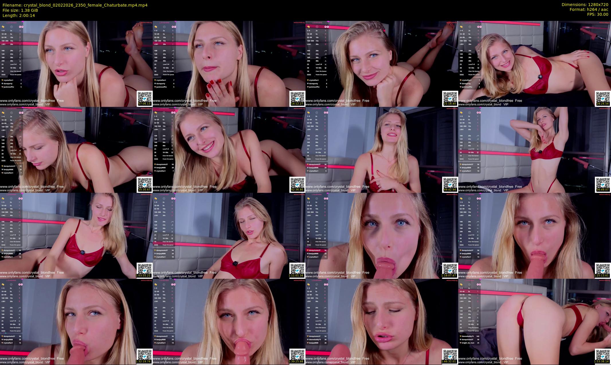 crystal_blond — 121 minute Chaturbate female cam show recording, 720p, Feb 2, 2026