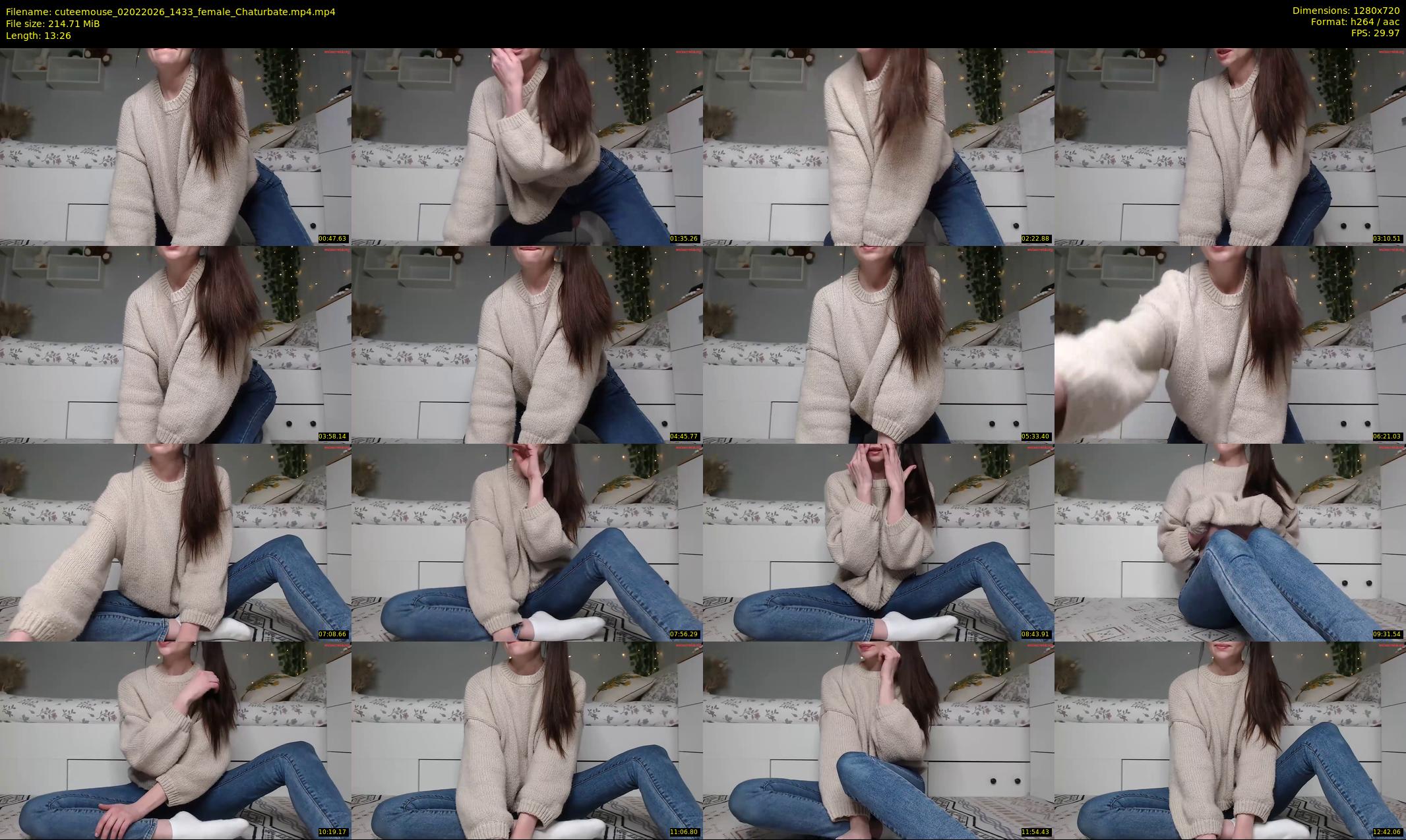 cuteemouse — 14 minute Chaturbate female cam show recording, 720p, Feb 2, 2026