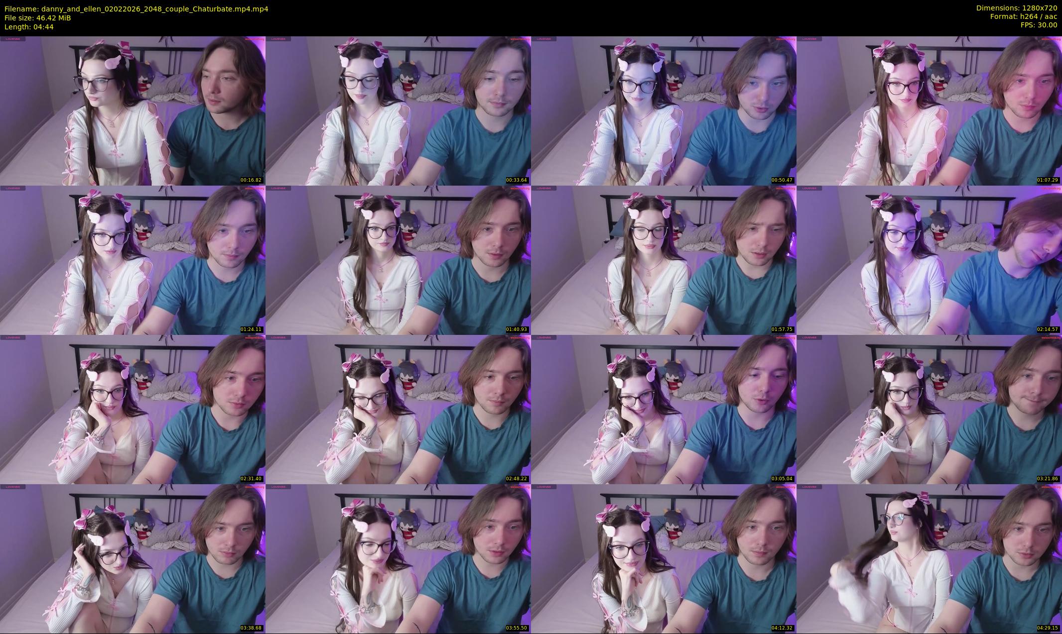 danny_and_ellen — 5 minute Chaturbate couple cam show recording, 720p, Feb 2, 2026