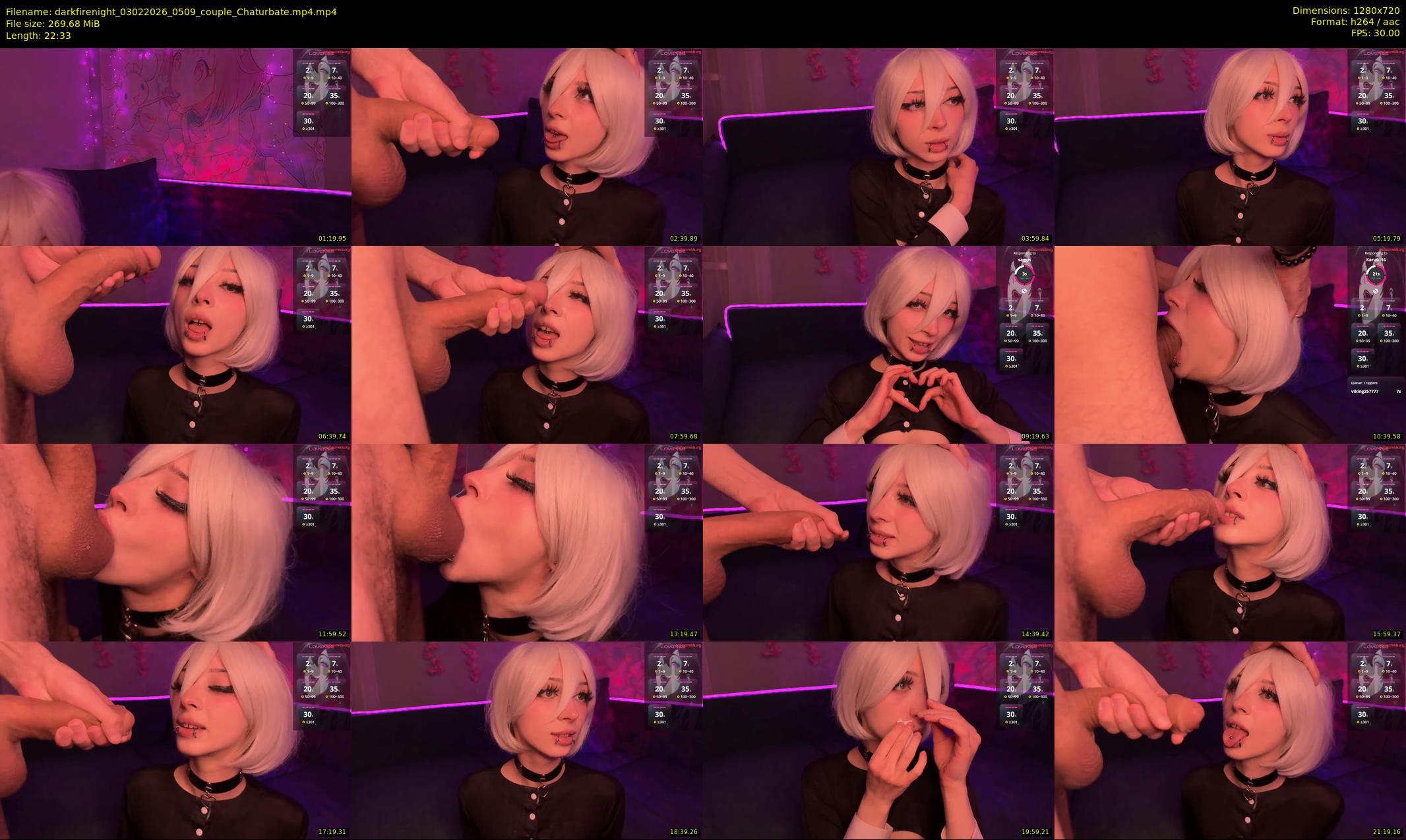 darkfirenight — 23 minute Chaturbate couple cam show recording, 720p, Feb 3, 2026