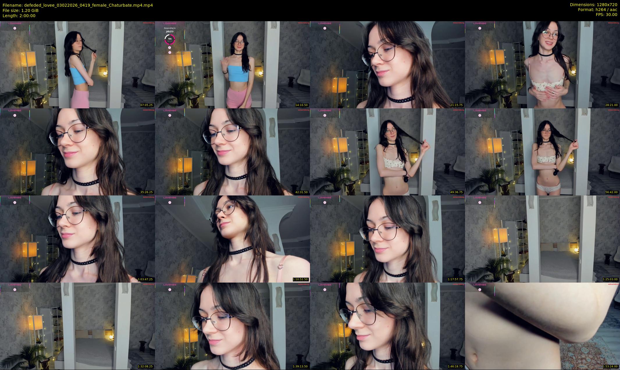 defeded_lovee — 120 minute Chaturbate female cam show recording, 720p, Feb 3, 2026