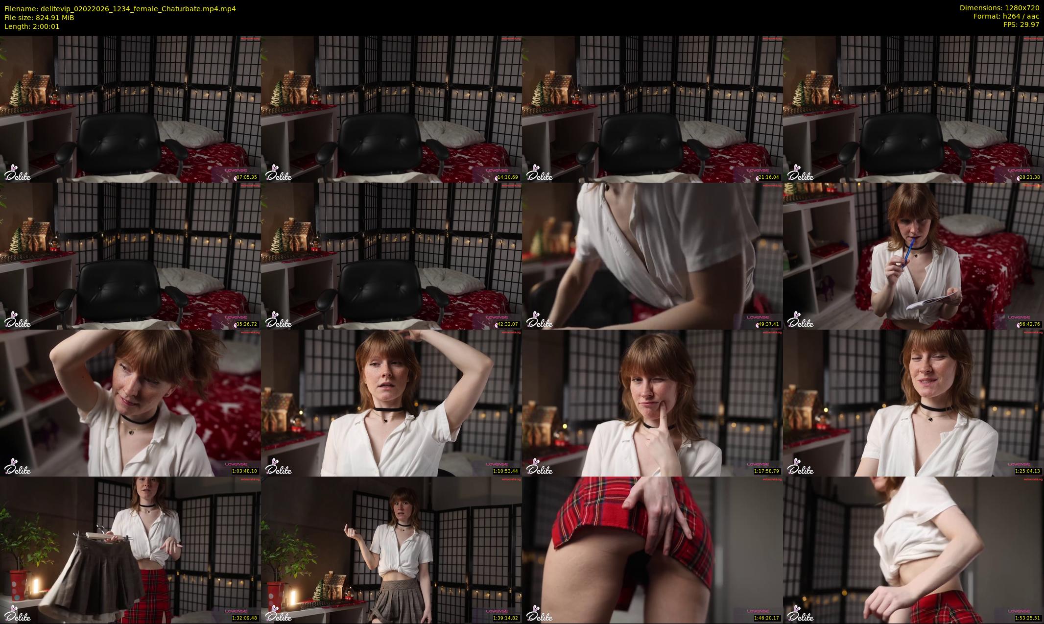 delitevip — 121 minute Chaturbate female cam show recording, 720p, Feb 2, 2026