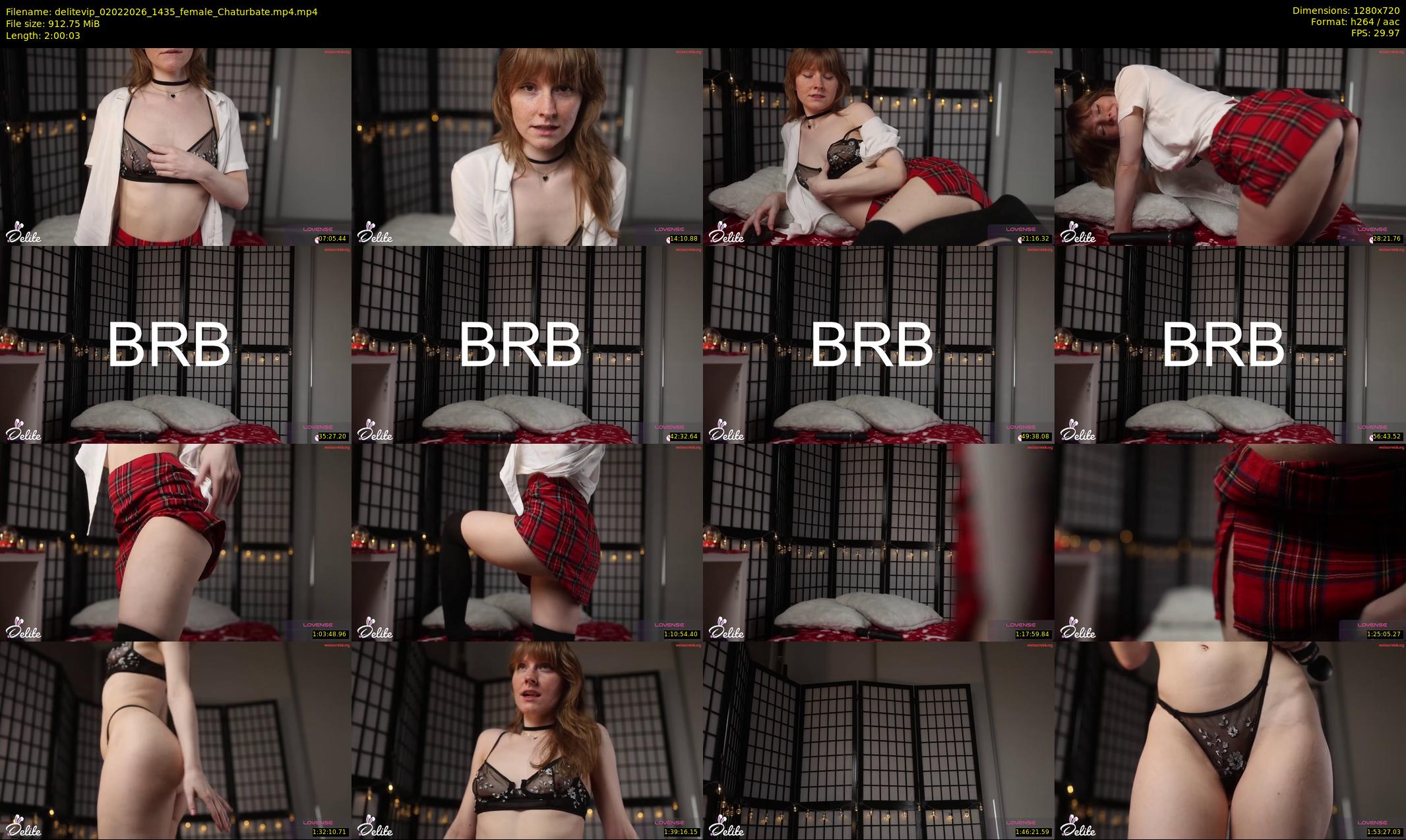 delitevip — 121 minute Chaturbate female cam show recording, 720p, Feb 2, 2026