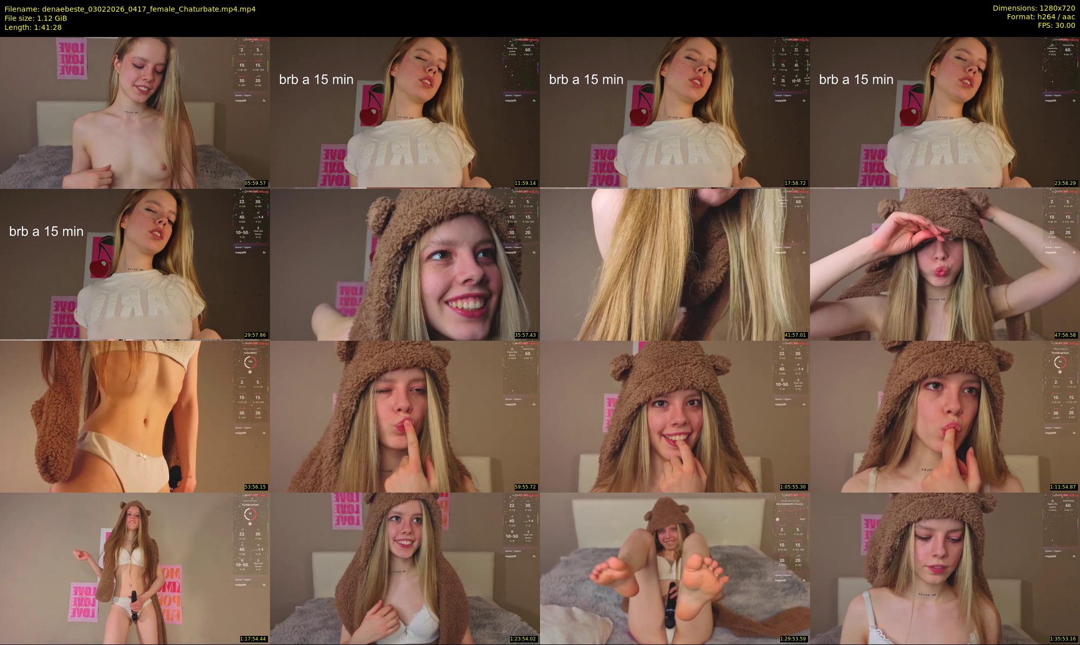 denaebeste — 102 minute Chaturbate female cam show recording, 720p, Feb 3, 2026