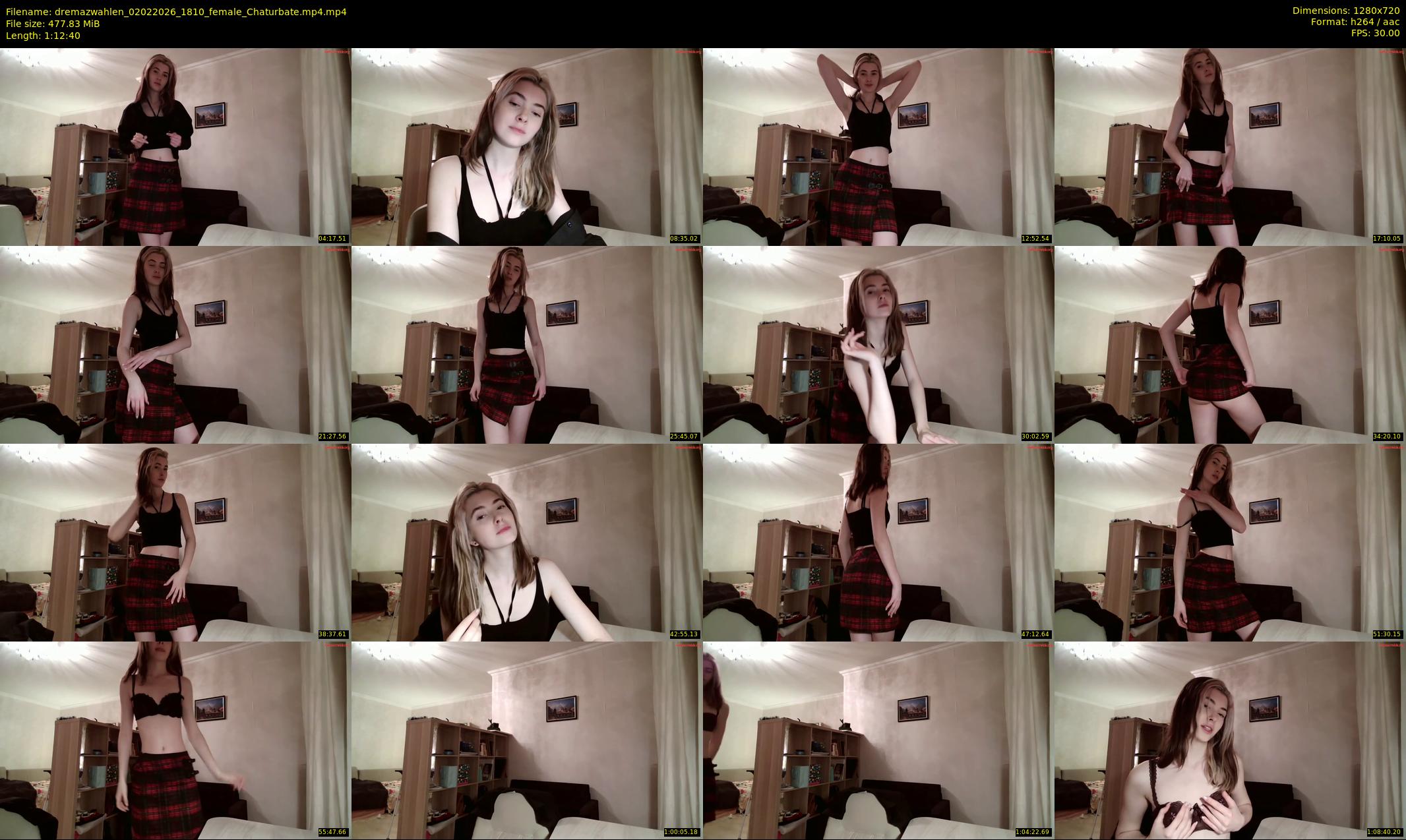 dremazwahlen — 73 minute Chaturbate female cam show recording, 720p, Feb 2, 2026