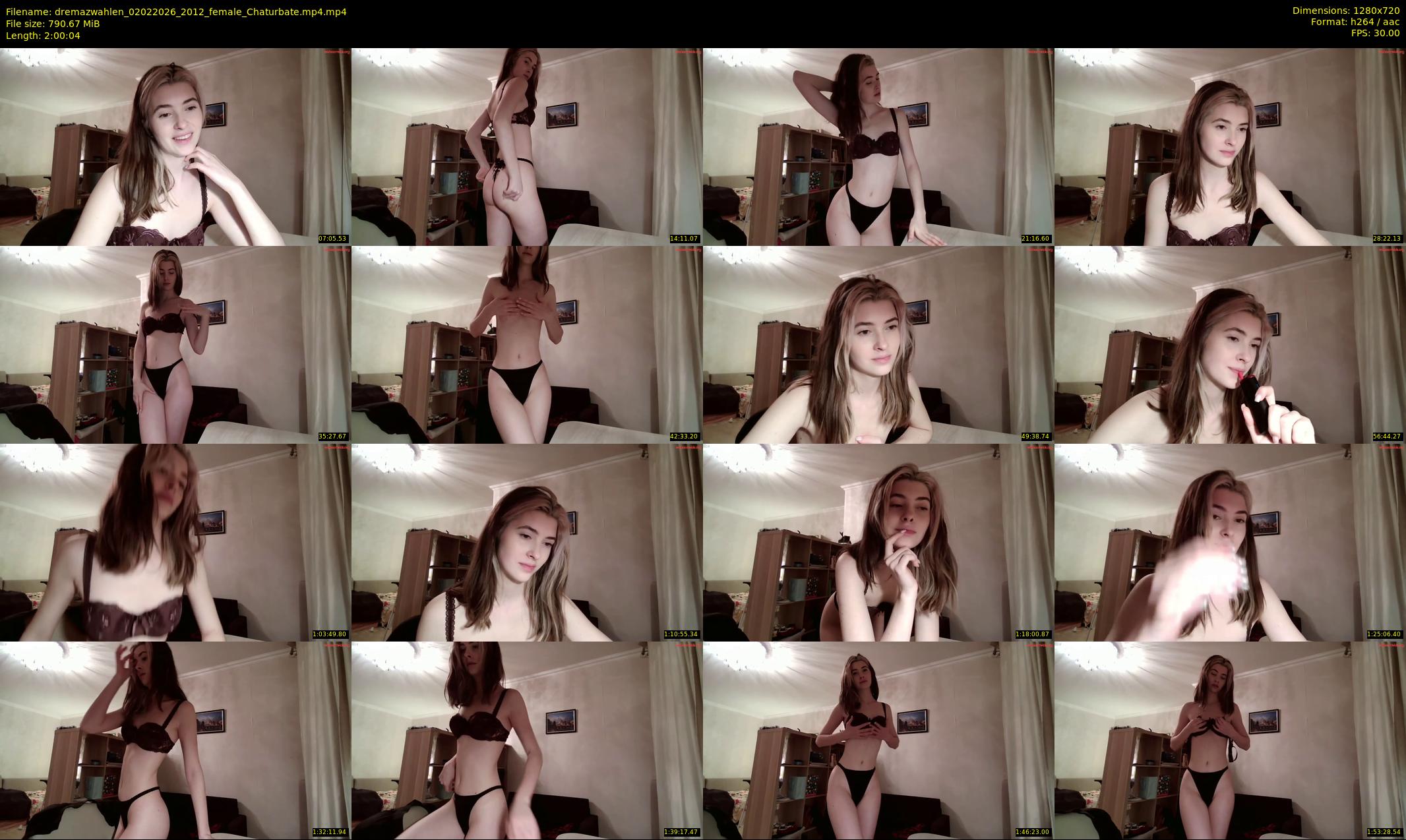 dremazwahlen — 121 minute Chaturbate female cam show recording, 720p, Feb 2, 2026