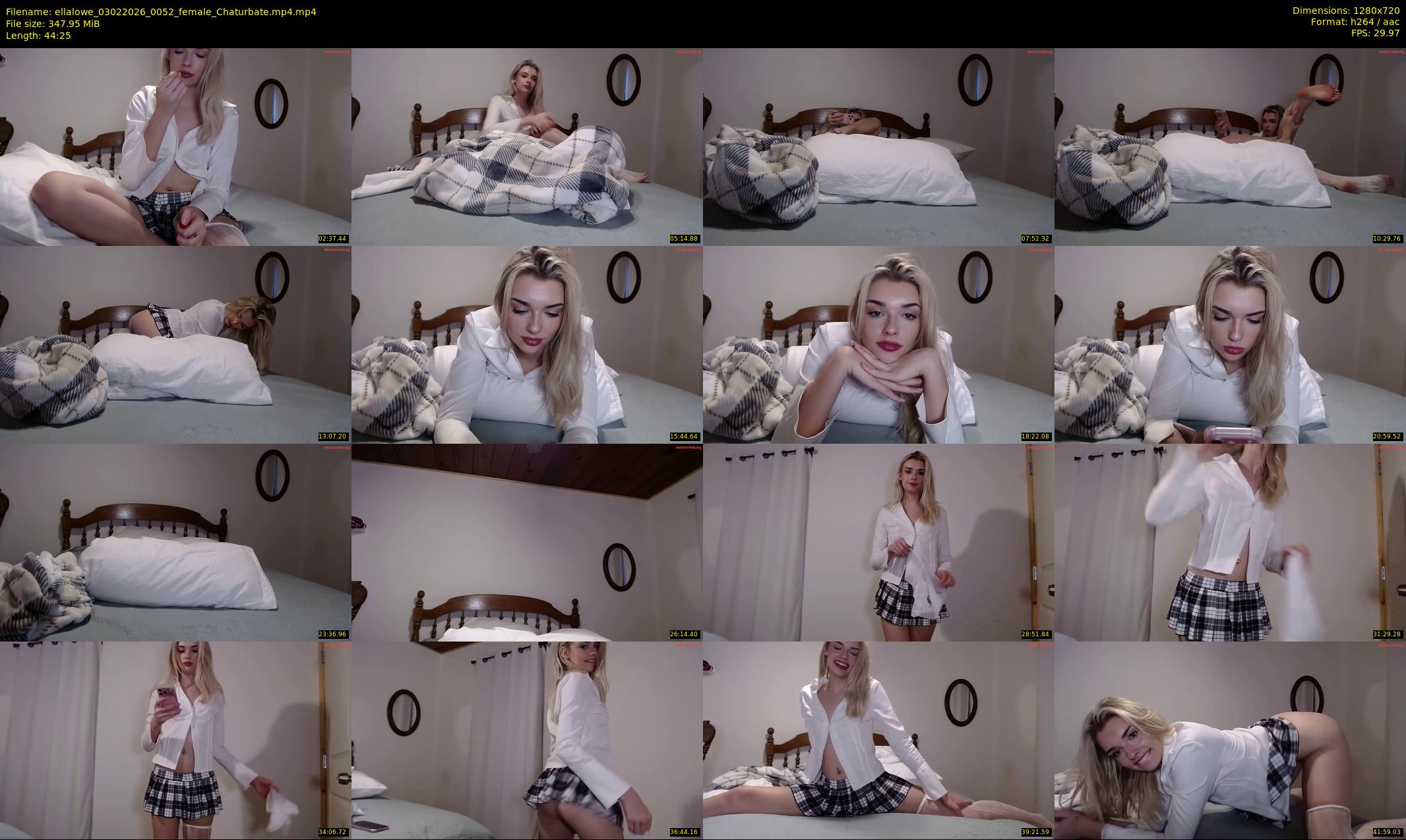ellalowe — 45 minute Chaturbate female cam show recording, 720p, Feb 3, 2026