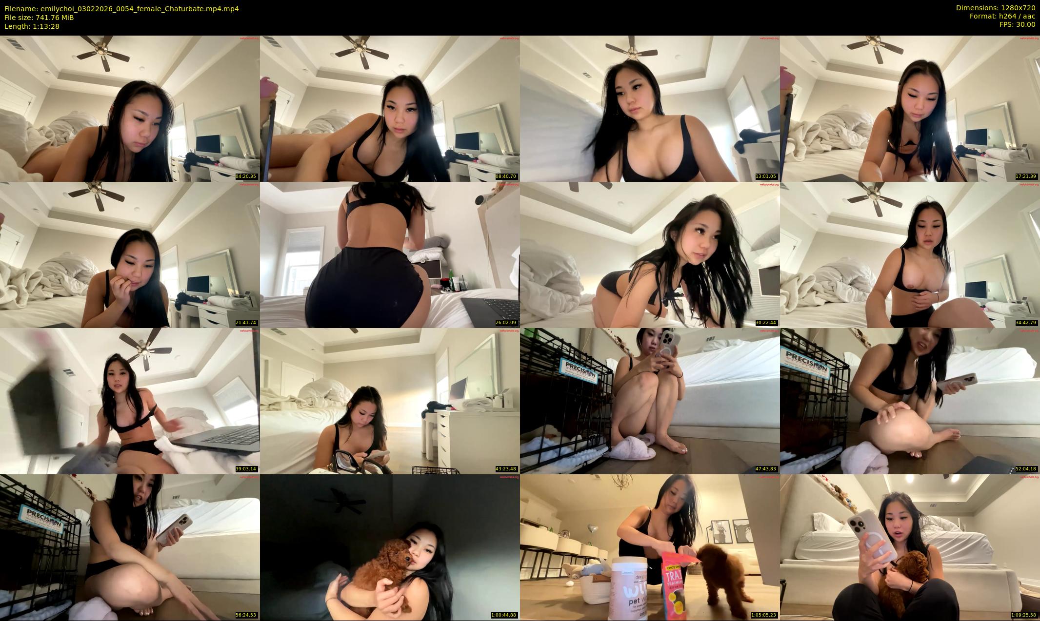 emilychoi — 74 minute Chaturbate female cam show recording, 720p, Feb 3, 2026