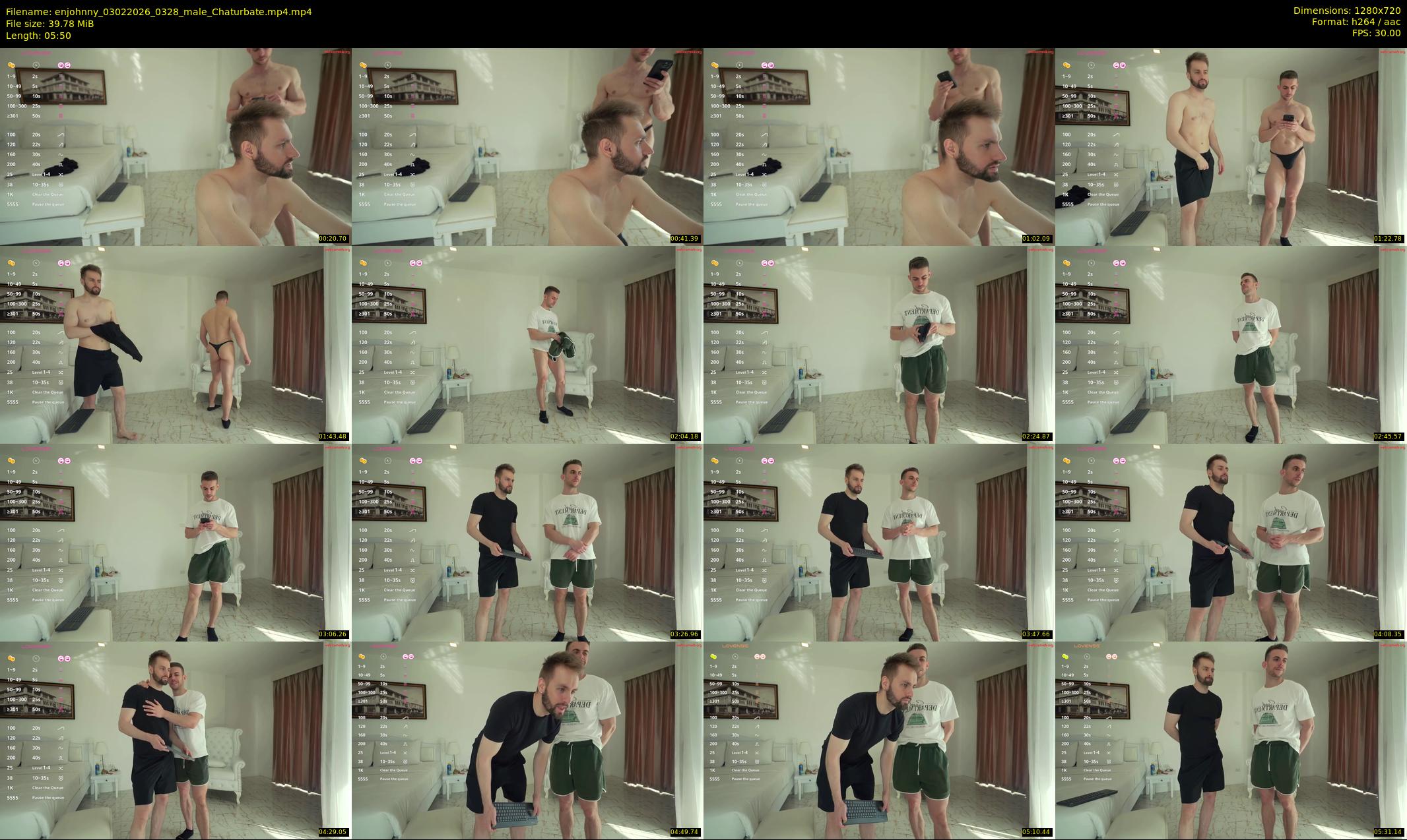 enjohnny — 6 minute Chaturbate male cam show recording, 720p, Feb 3, 2026