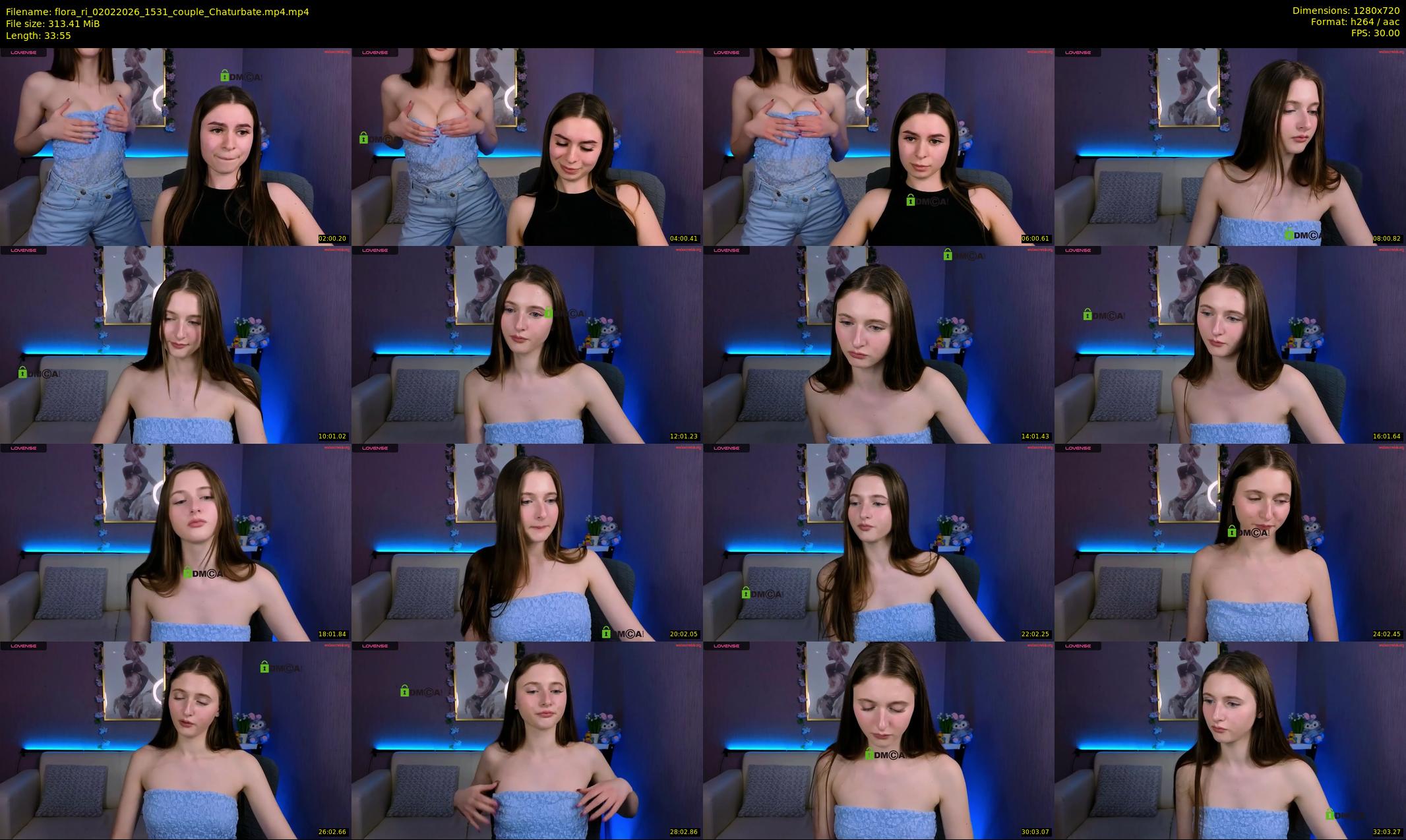 flora_ri — 34 minute Chaturbate female cam show recording, 720p, Feb 2, 2026