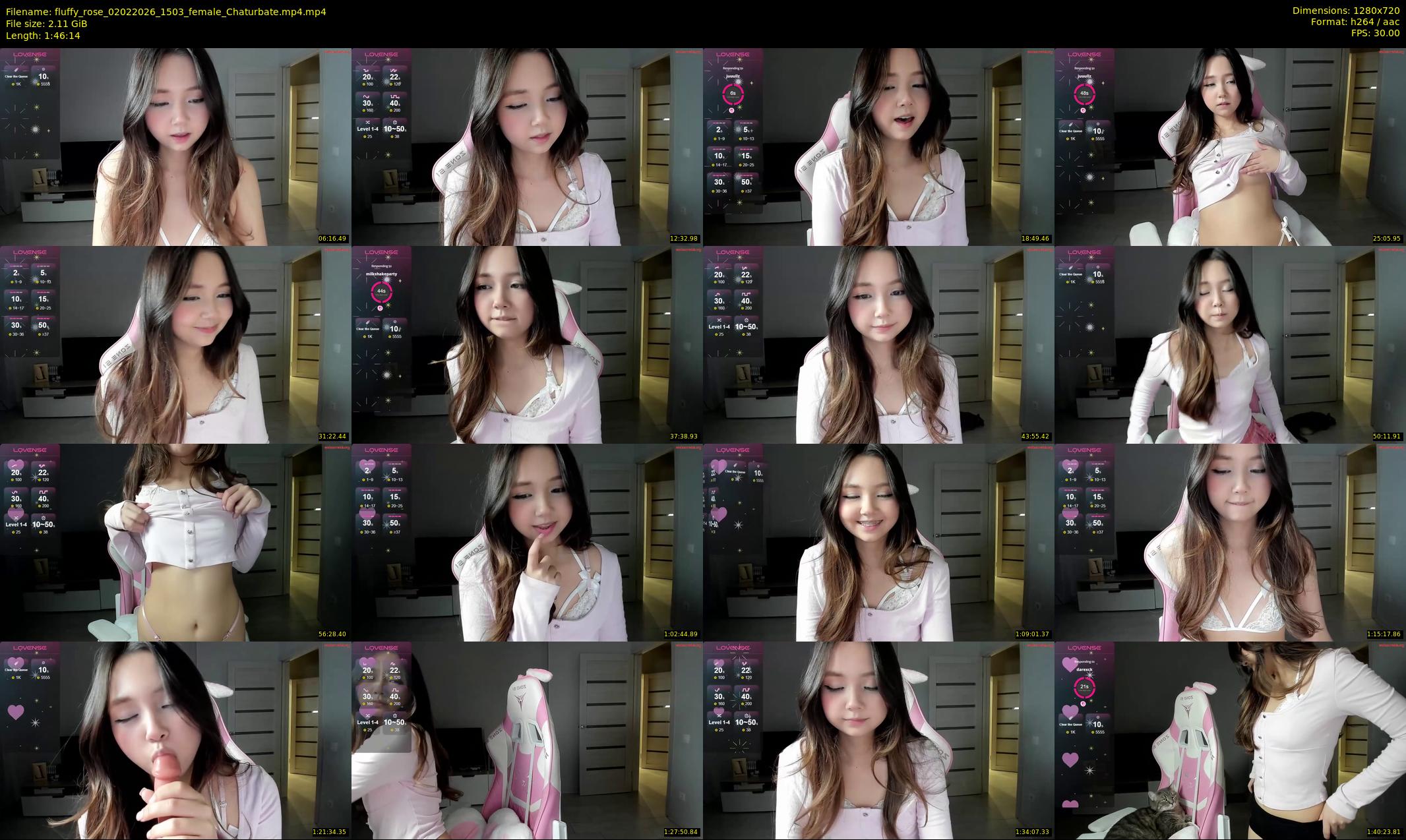 fluffy_rose — 107 minute Chaturbate female cam show recording, 720p, Feb 2, 2026