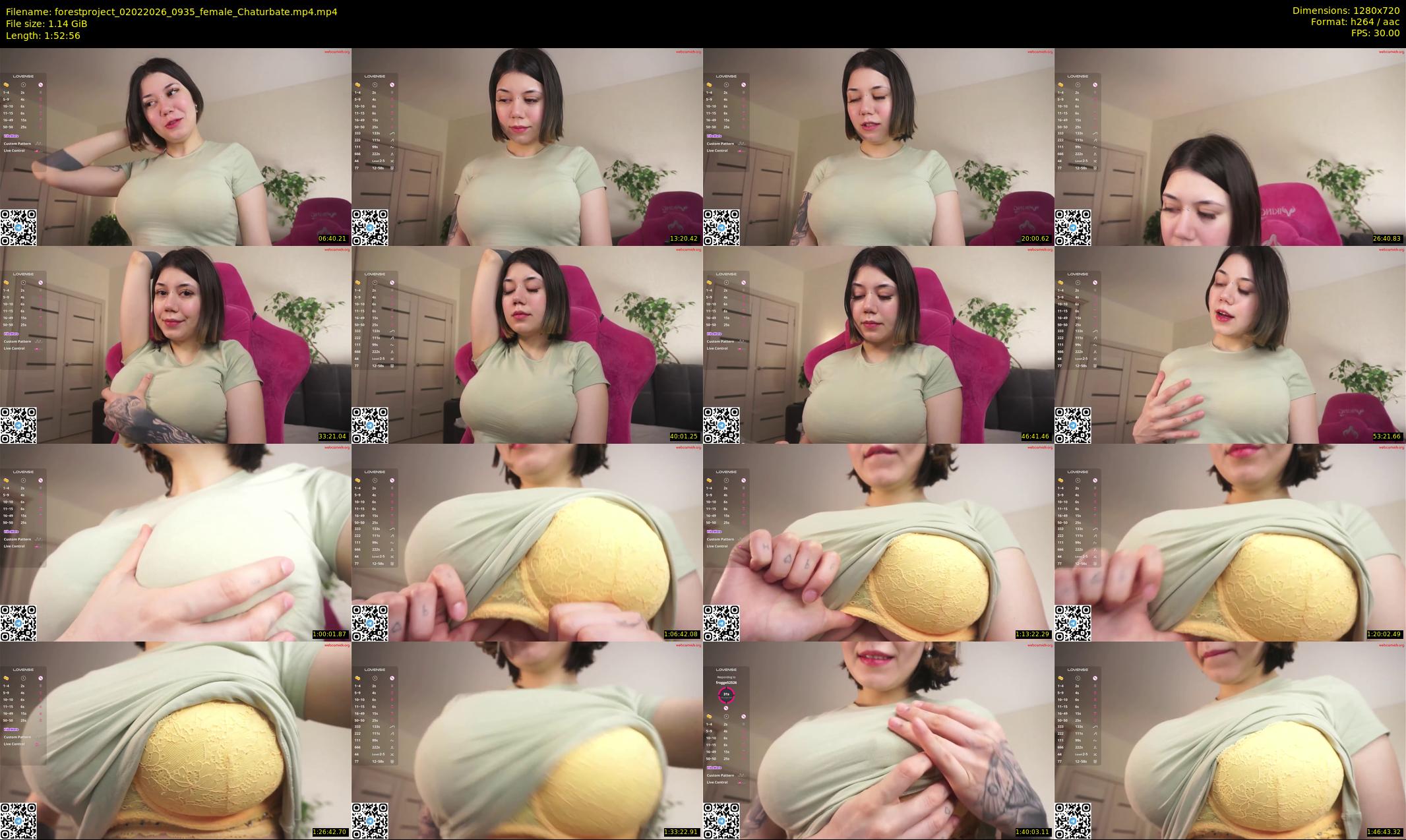 forestproject — 113 minute Chaturbate female cam show recording, 720p, Feb 2, 2026