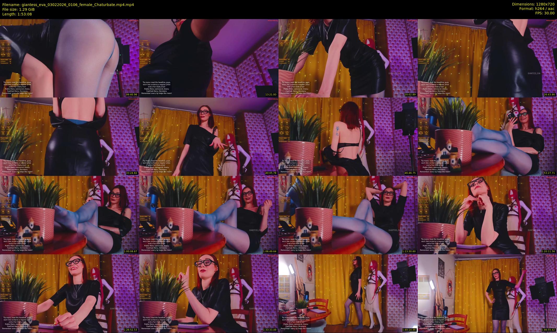 giantess_eva — 114 minute Chaturbate female cam show recording, 720p, Feb 3, 2026