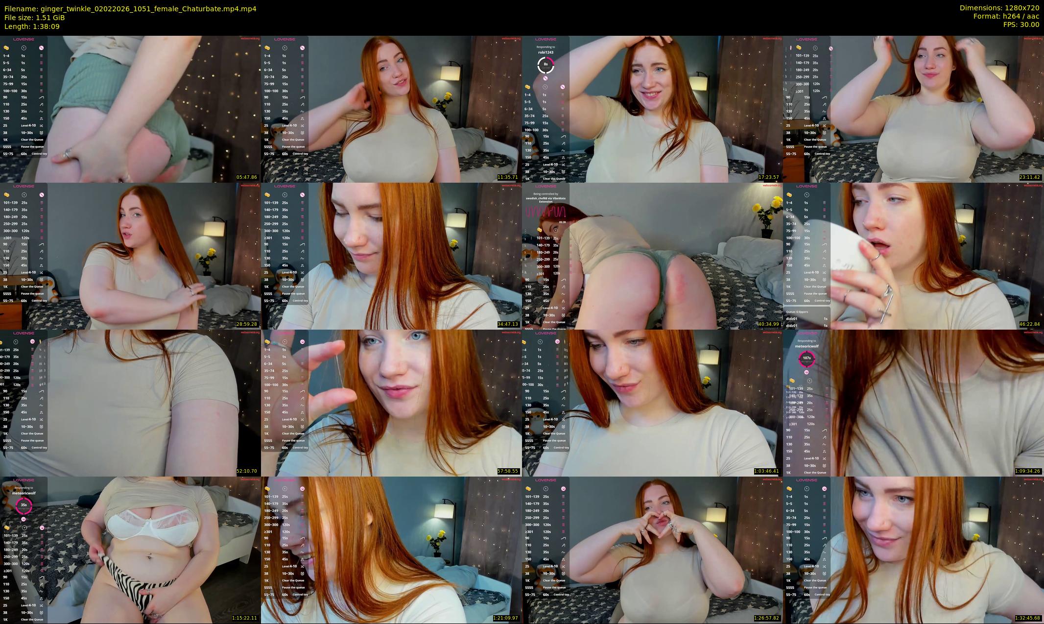 ginger_twinkle — 99 minute Chaturbate female cam show recording, 720p, Feb 2, 2026