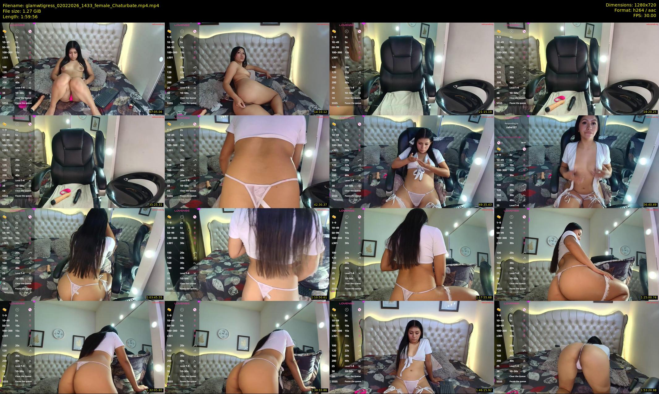 glamwtigress — 120 minute Chaturbate female cam show recording, 720p, Feb 2, 2026