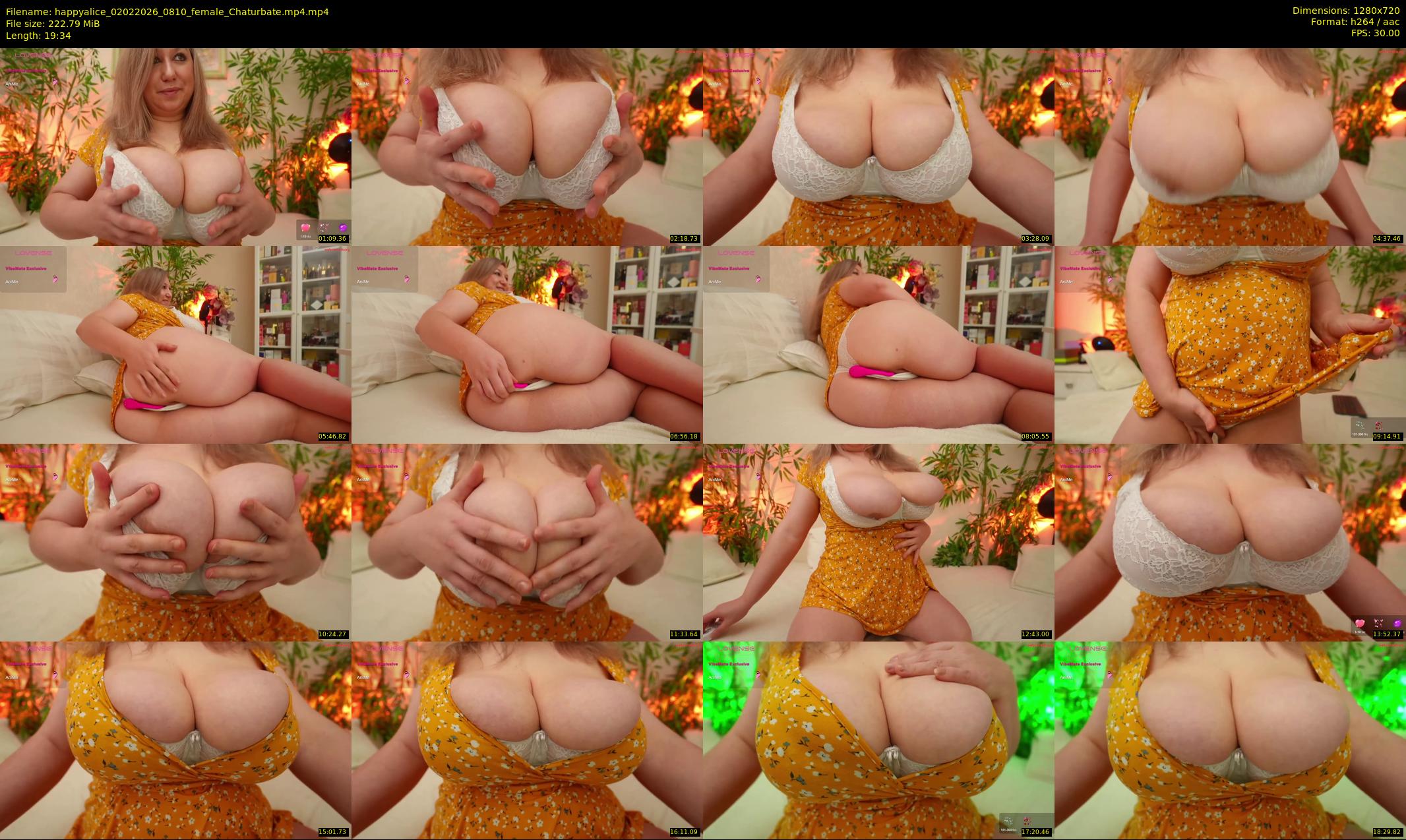 happyalice — 20 minute Chaturbate female cam show recording, 720p, Feb 2, 2026