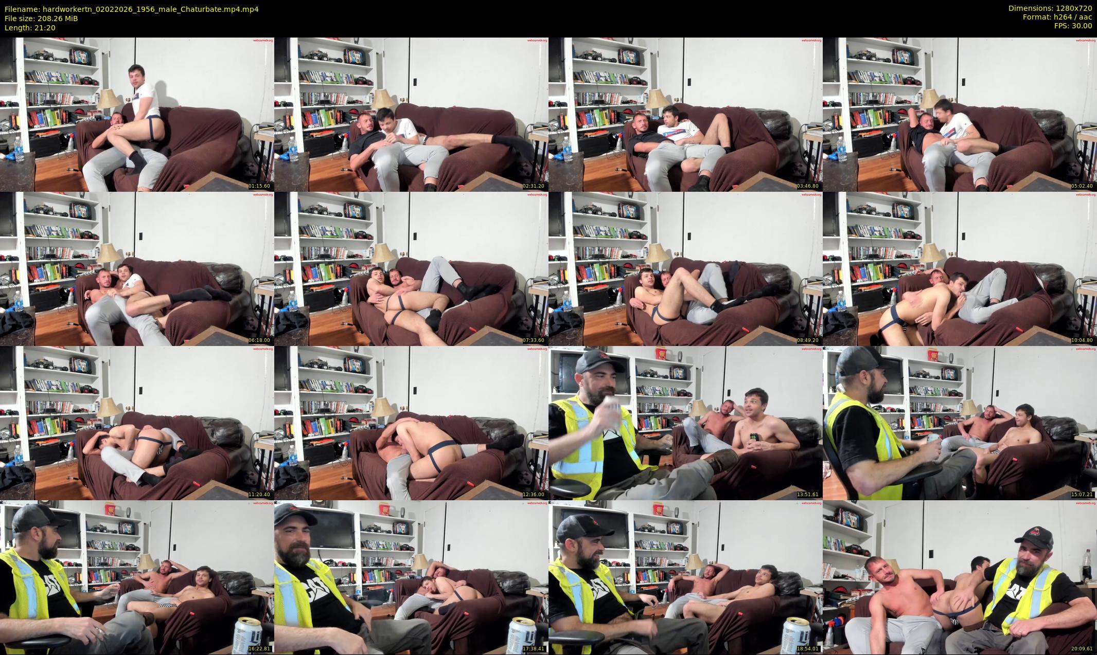 hardworkertn — 22 minute Chaturbate male cam show recording, 720p, Feb 2, 2026