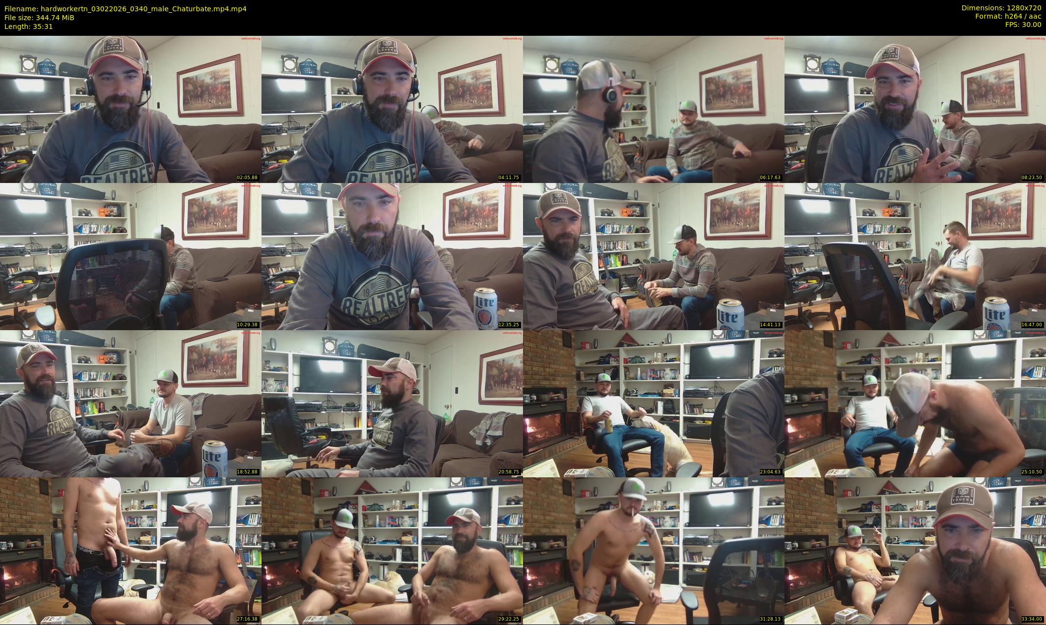 hardworkertn — 36 minute Chaturbate male cam show recording, 720p, Feb 3, 2026
