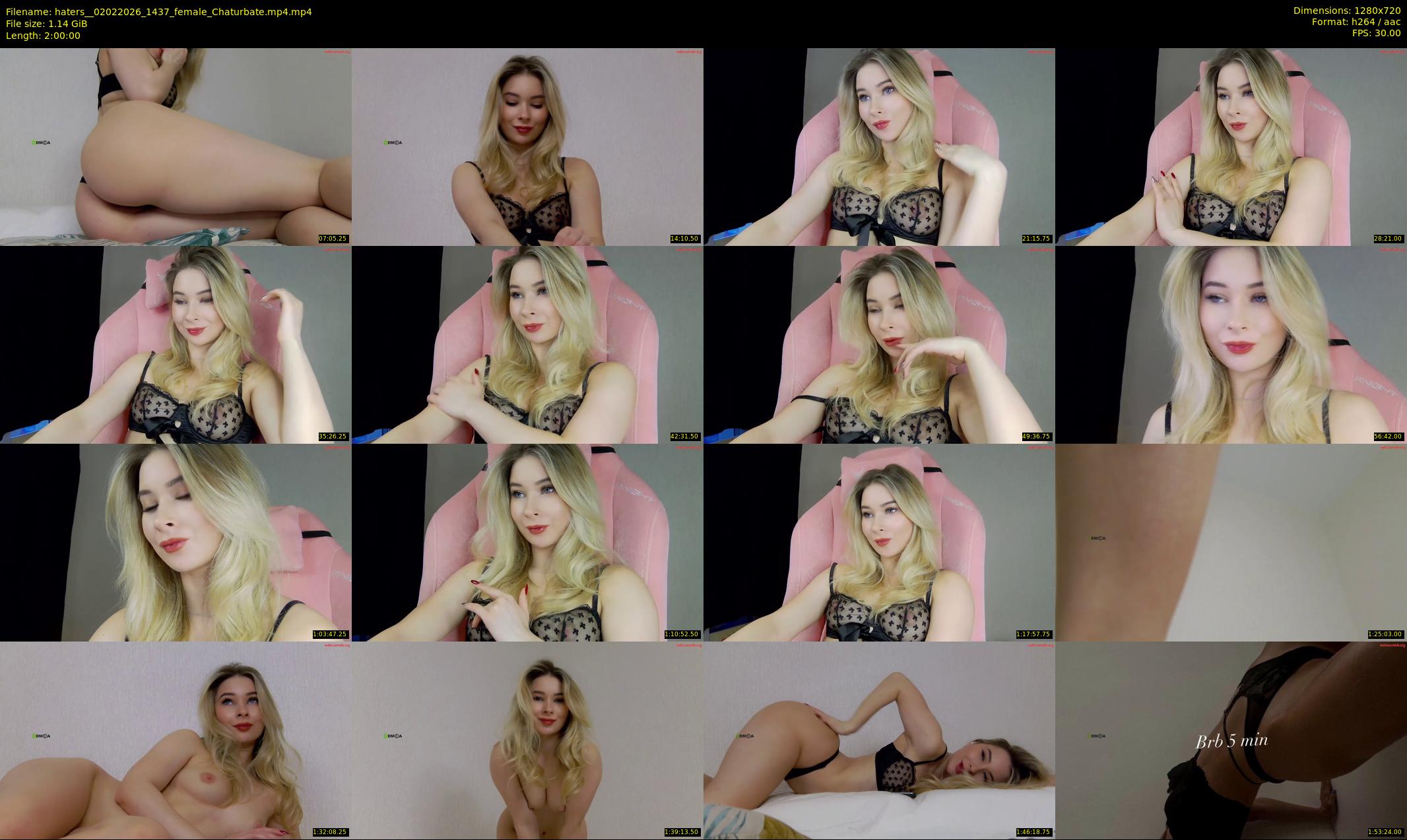 haters_ — 120 minute Chaturbate female cam show recording, 720p, Feb 2, 2026