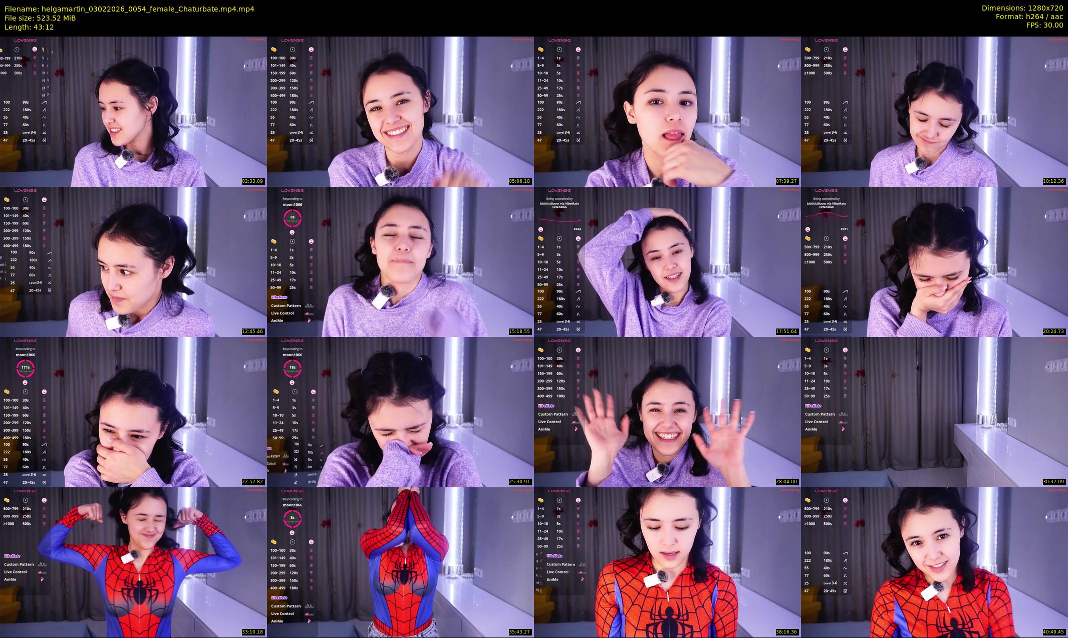 helgamartin — 44 minute Chaturbate female cam show recording, 720p, Feb 3, 2026