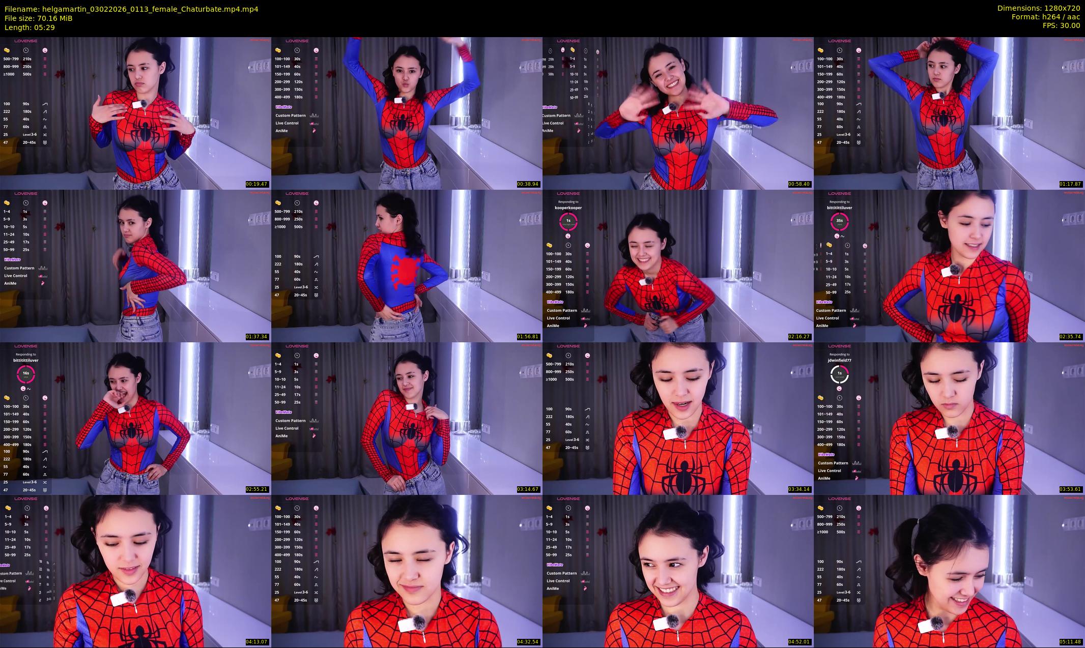 helgamartin — 6 minute Chaturbate female cam show recording, 720p, Feb 3, 2026