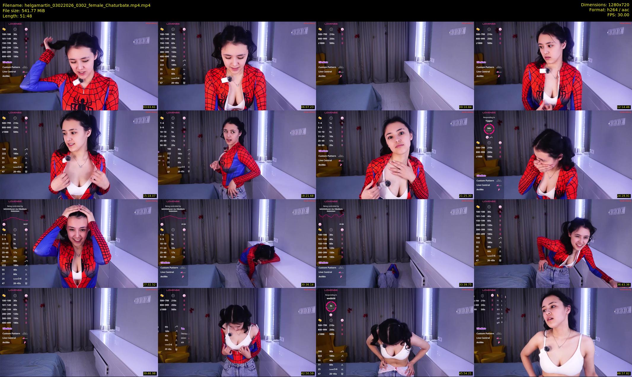 helgamartin — 52 minute Chaturbate female cam show recording, 720p, Feb 3, 2026