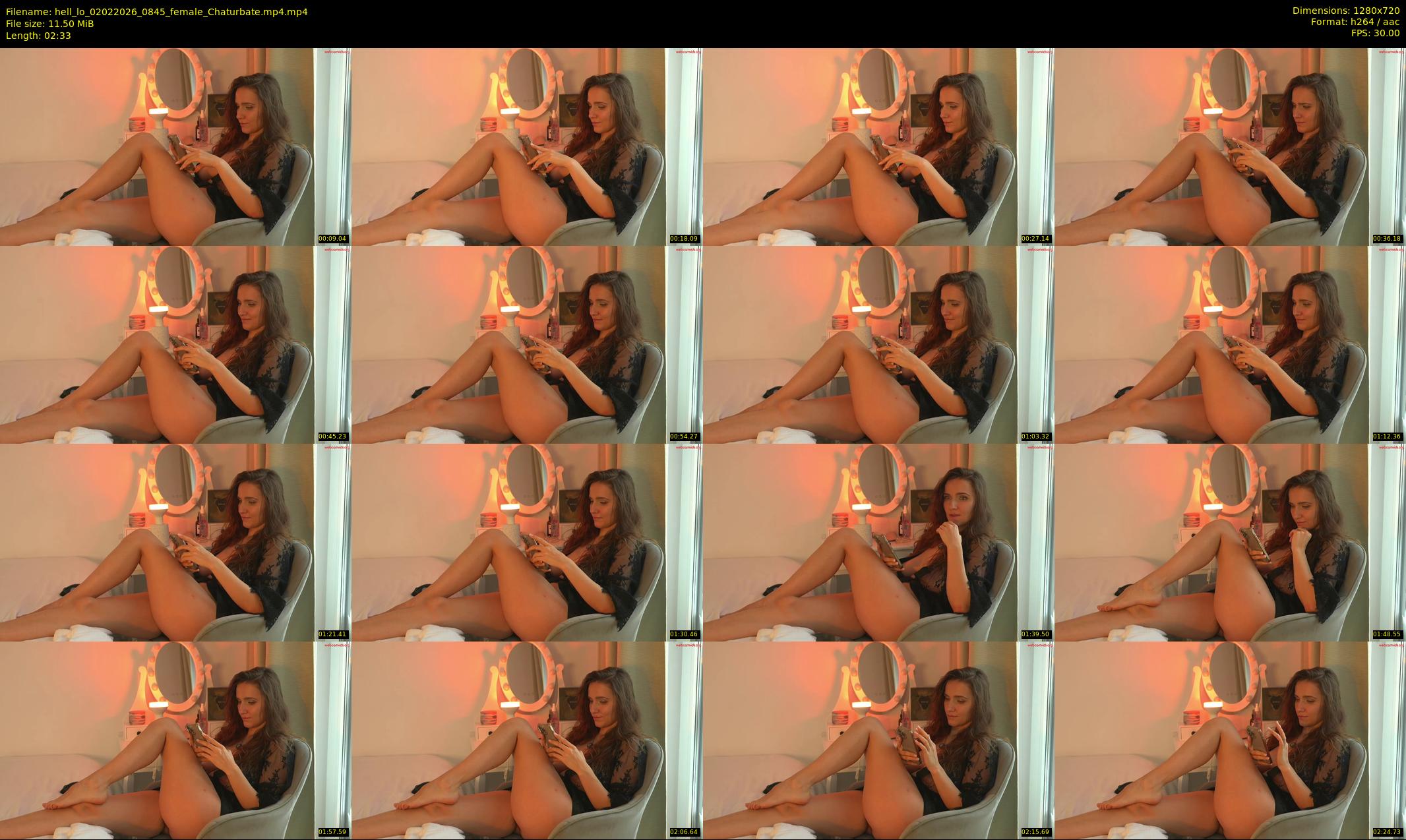 hell_lo — 3 minute Chaturbate female cam show recording, 720p, Feb 2, 2026