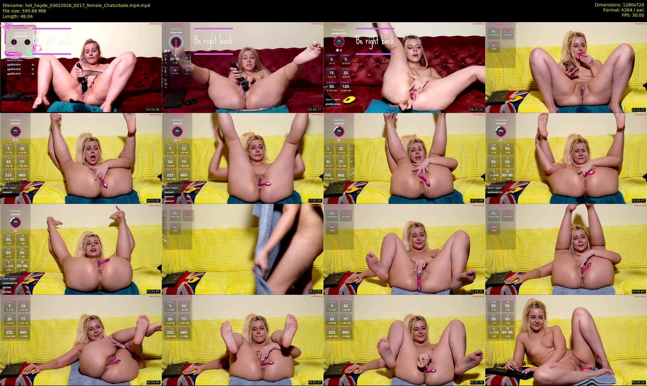 hot_hayde — 49 minute Chaturbate female cam show recording, 720p, Feb 3, 2026