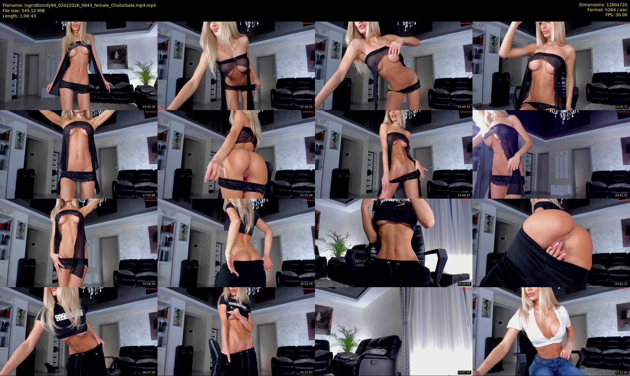 ingridblondy94 — 61 minute Chaturbate female cam show recording, 720p, Feb 2, 2026