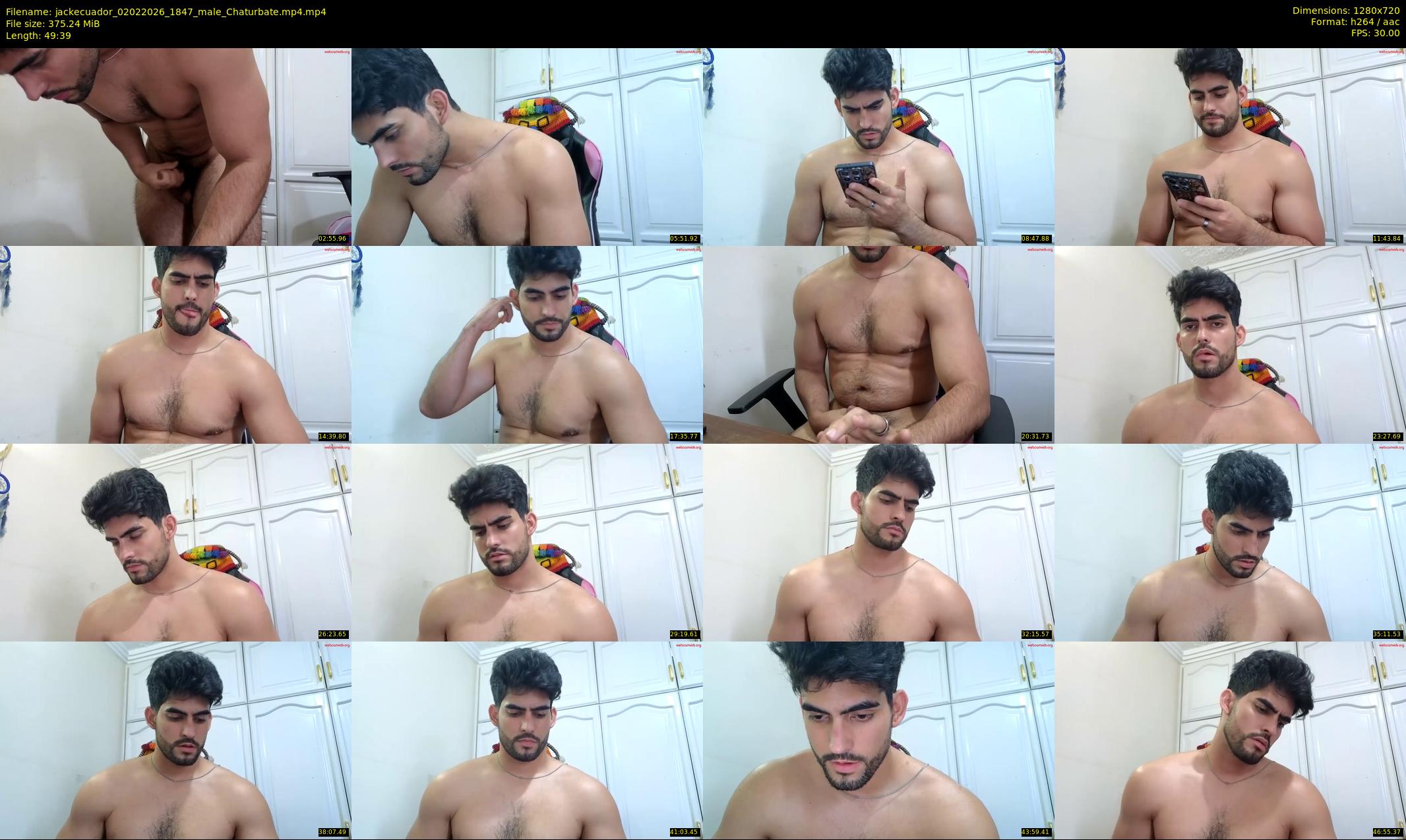 jackecuador — 50 minute Chaturbate male cam show recording, 720p, Feb 2, 2026
