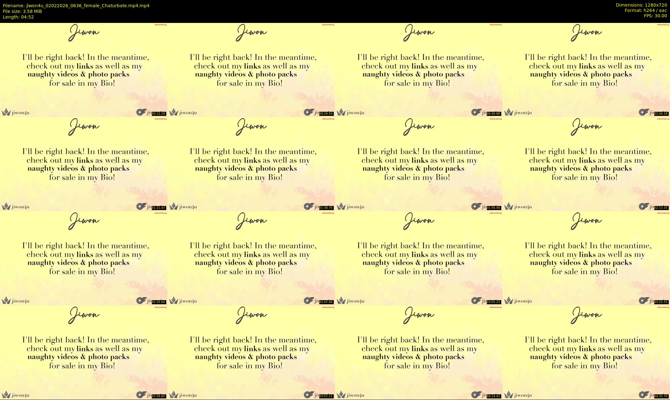jiwon4u — 5 minute Chaturbate female cam show recording, 720p, Feb 2, 2026