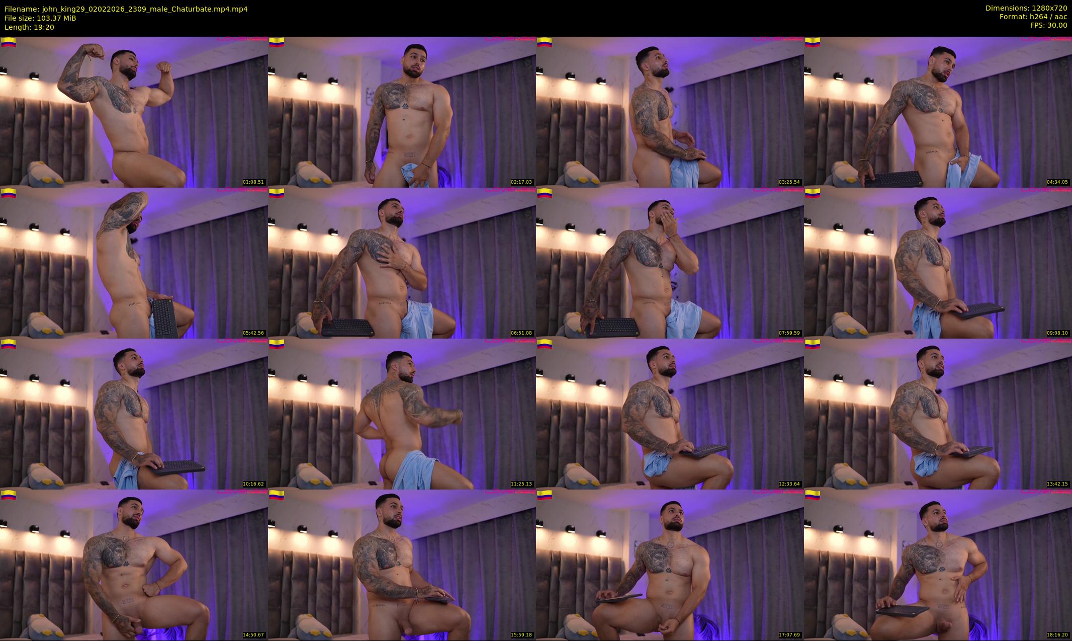 john_king29 — 20 minute Chaturbate male cam show recording, 720p, Feb 2, 2026