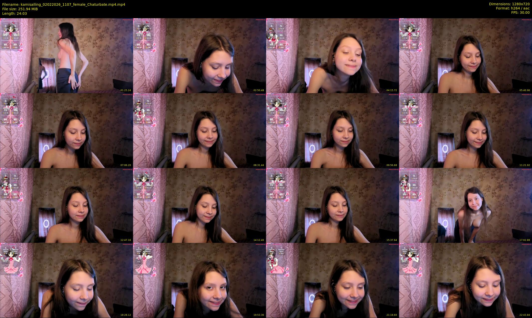 kamisalling — 25 minute Chaturbate female cam show recording, 720p, Feb 2, 2026