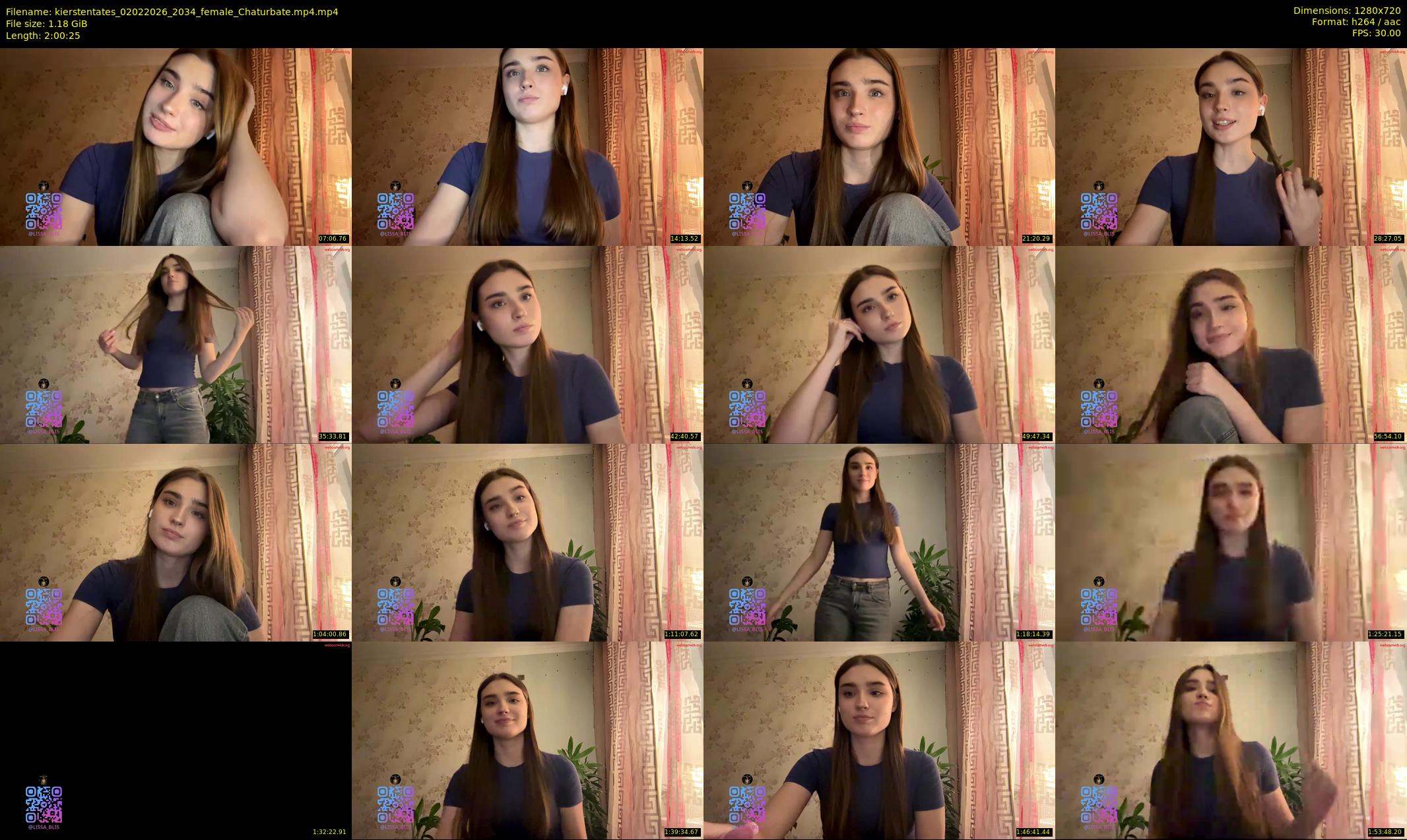 kierstentates — 121 minute Chaturbate female cam show recording, 720p, Feb 2, 2026