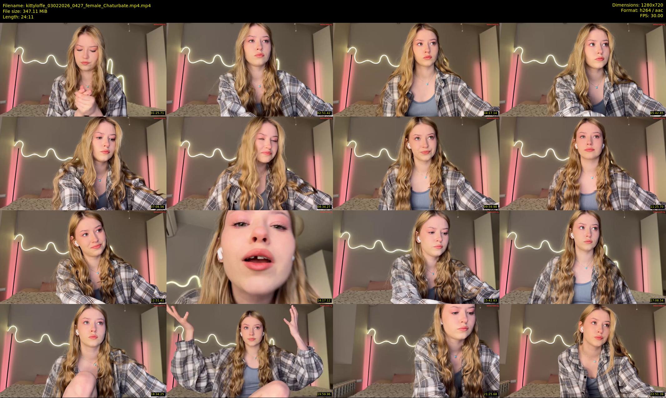 kittyloffe — 25 minute Chaturbate female cam show recording, 720p, Feb 3, 2026