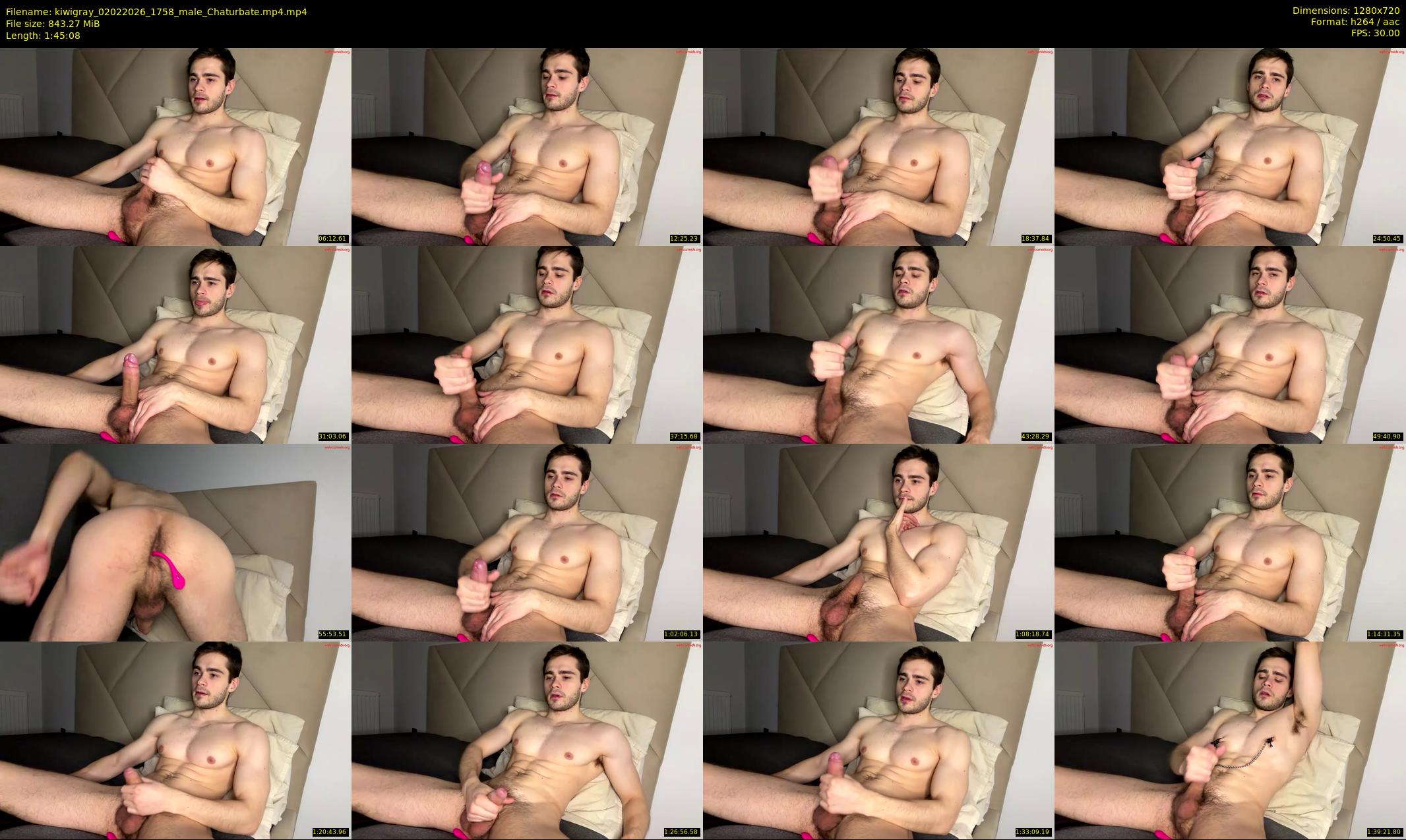 kiwigray — 106 minute Chaturbate male cam show recording, 720p, Feb 2, 2026