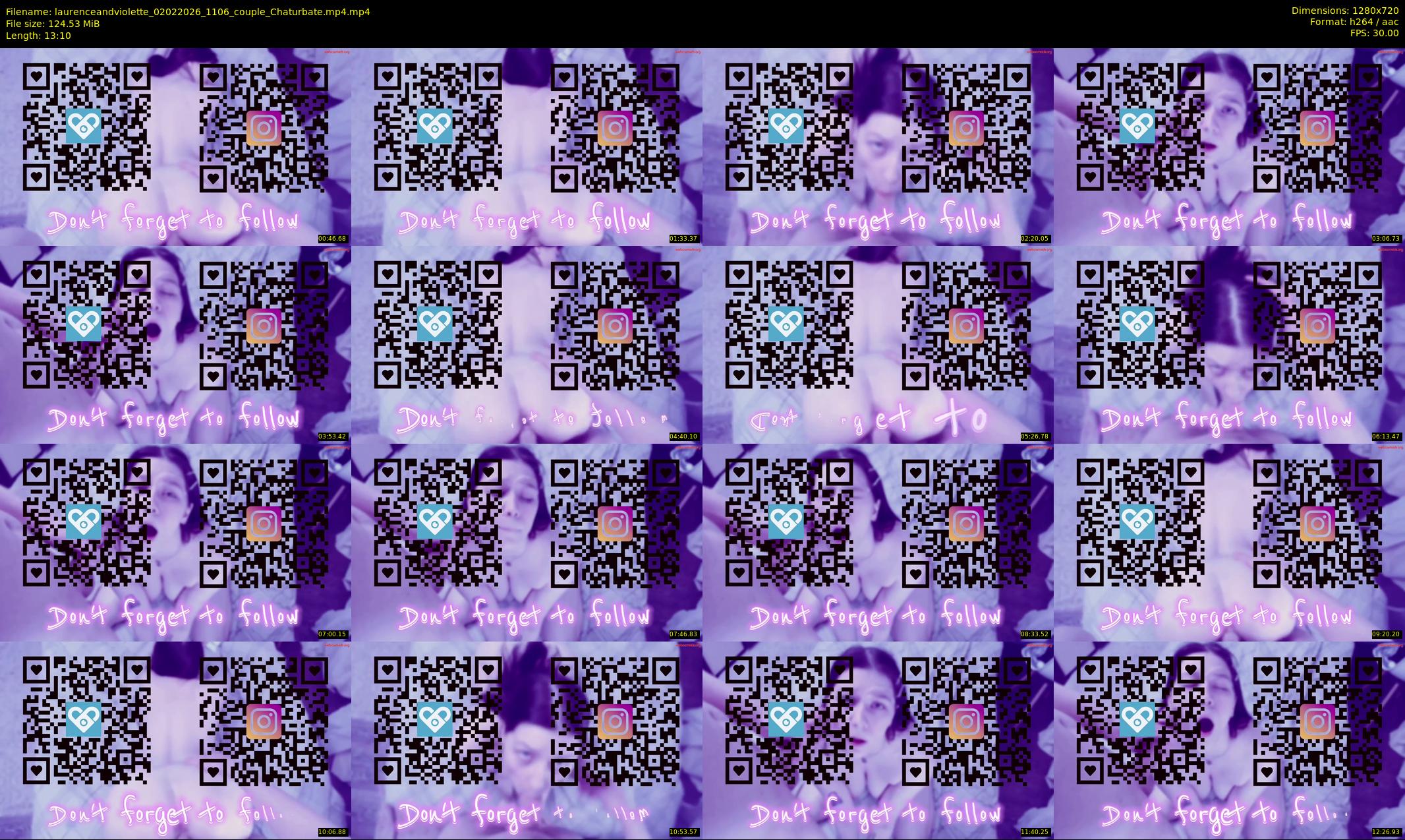 laurenceandviolette — 14 minute Chaturbate couple cam show recording, 720p, Feb 2, 2026