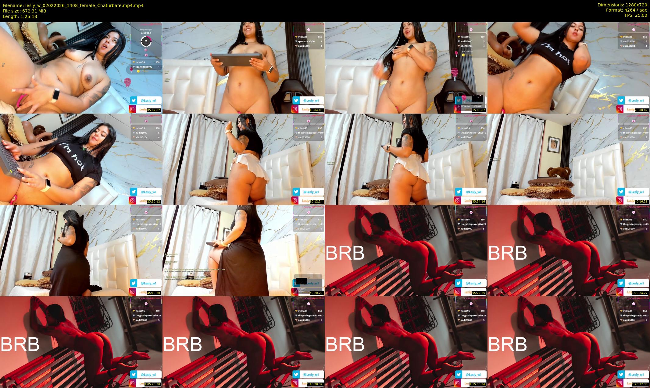 lesly_w — 86 minute Chaturbate female cam show recording, 720p, Feb 2, 2026