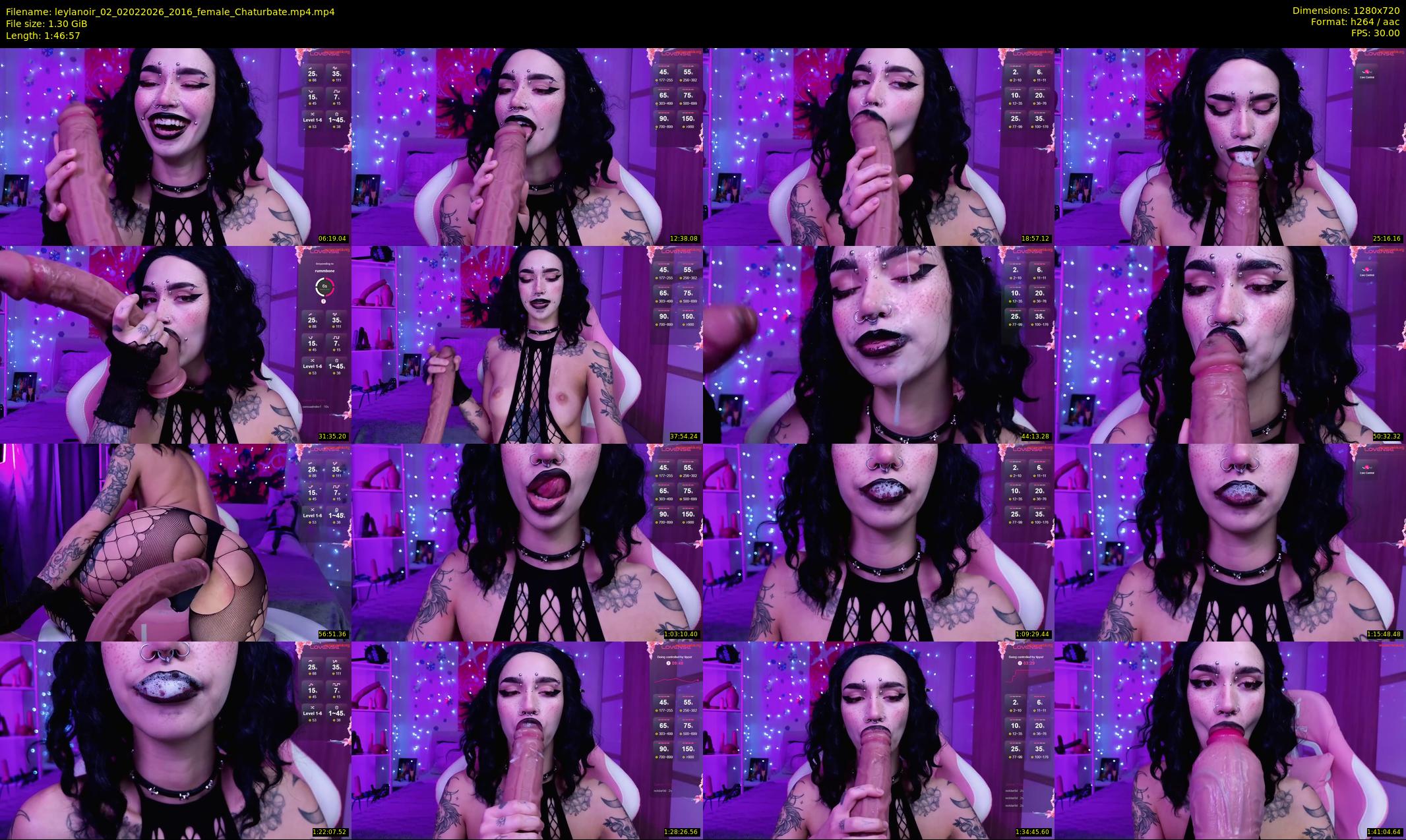 leylanoir_02 — 107 minute Chaturbate female cam show recording, 720p, Feb 2, 2026