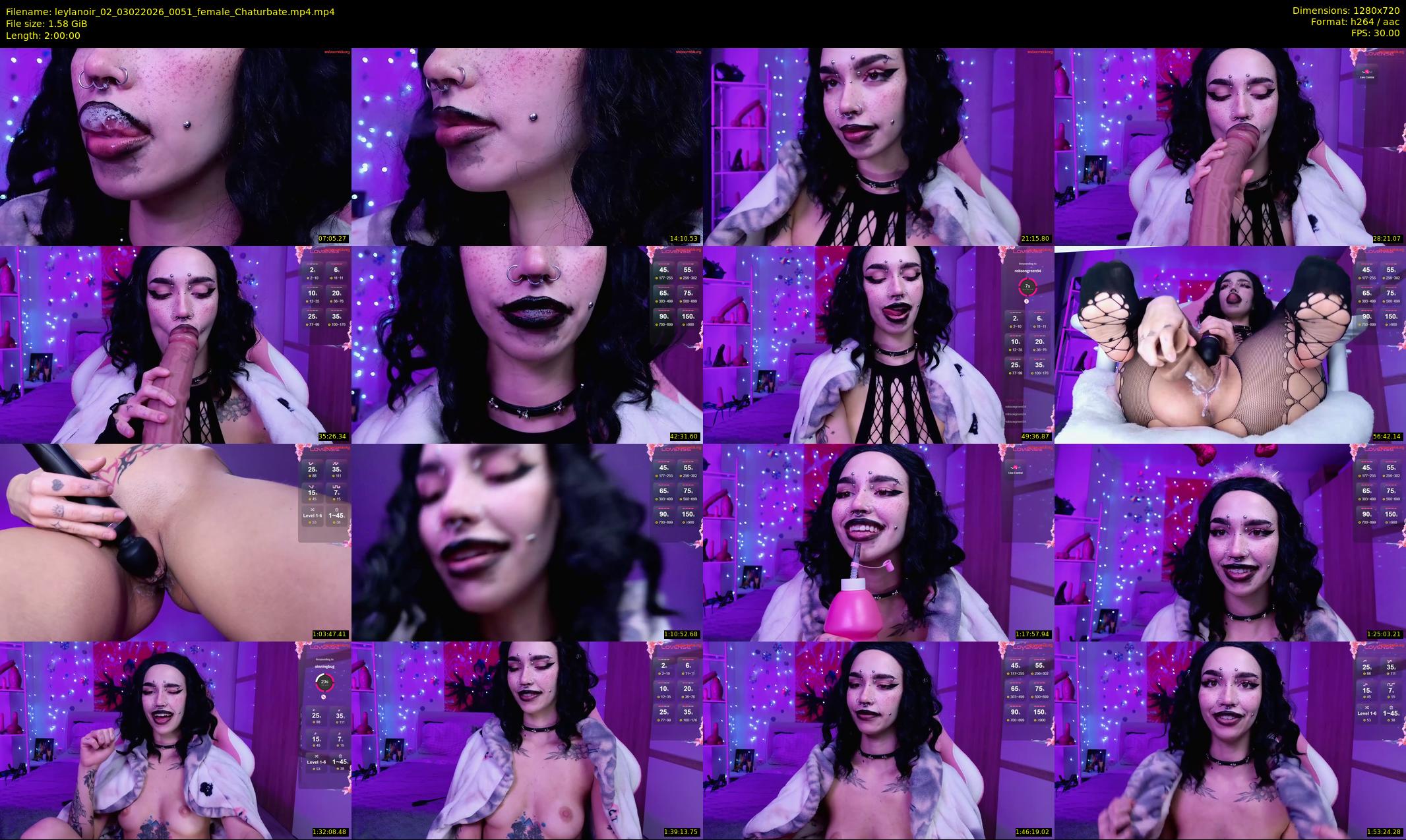 leylanoir_02 — 120 minute Chaturbate female cam show recording, 720p, Feb 3, 2026
