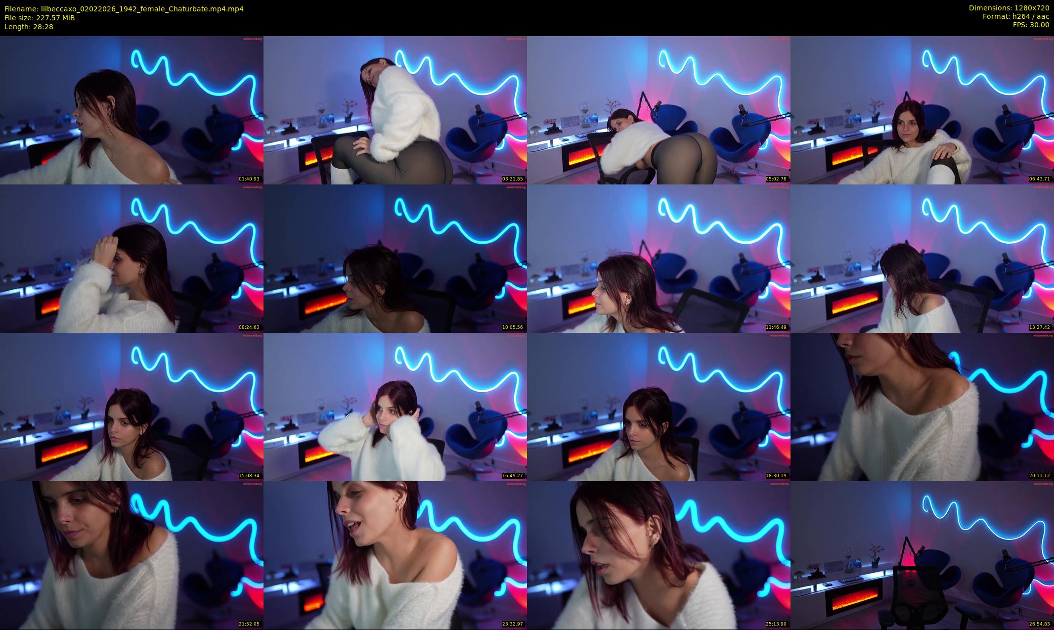 lilbeccaxo — 29 minute Chaturbate female cam show recording, 720p, Feb 2, 2026