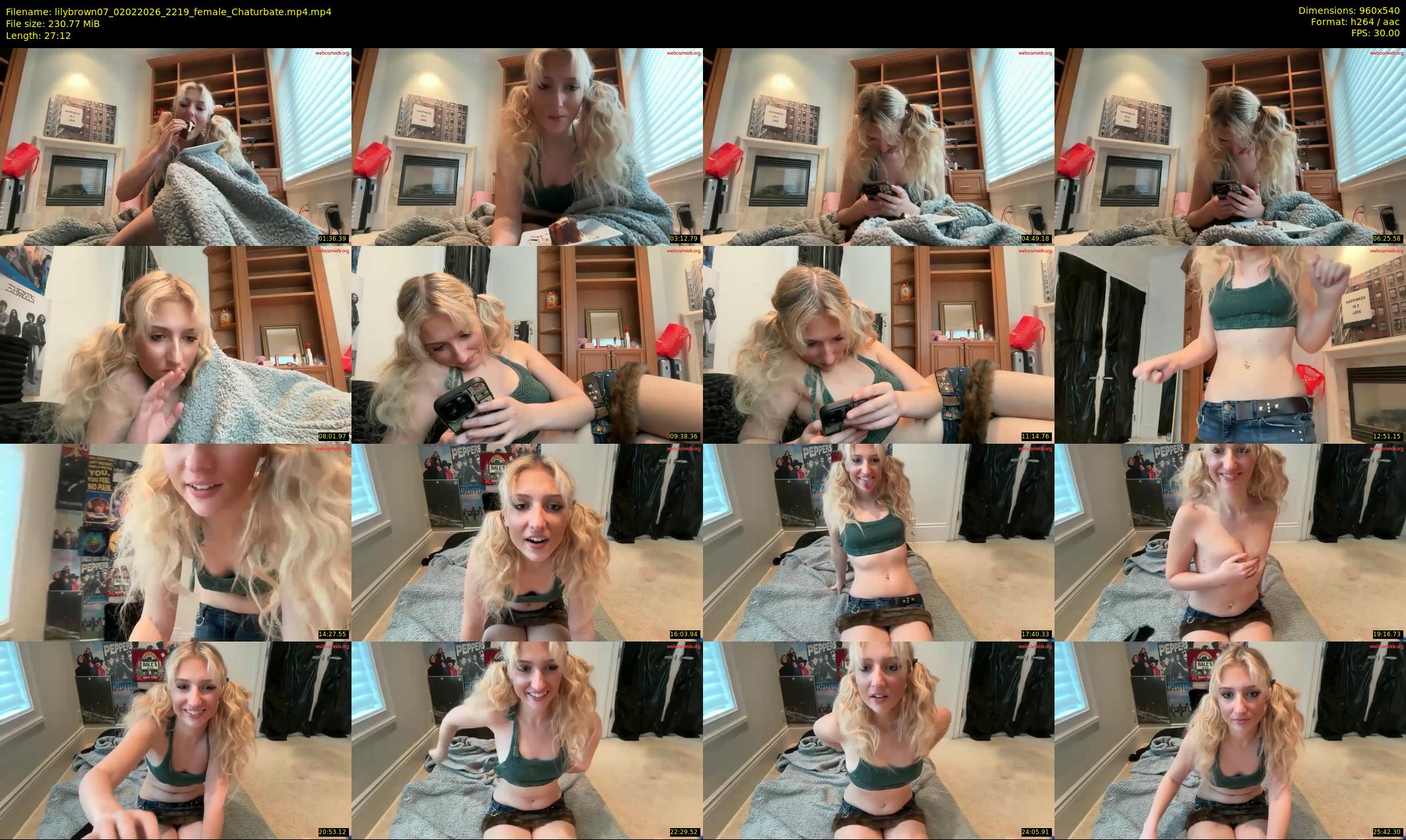 lilybrown07 — 28 minute Chaturbate female cam show recording, 480p, Feb 2, 2026
